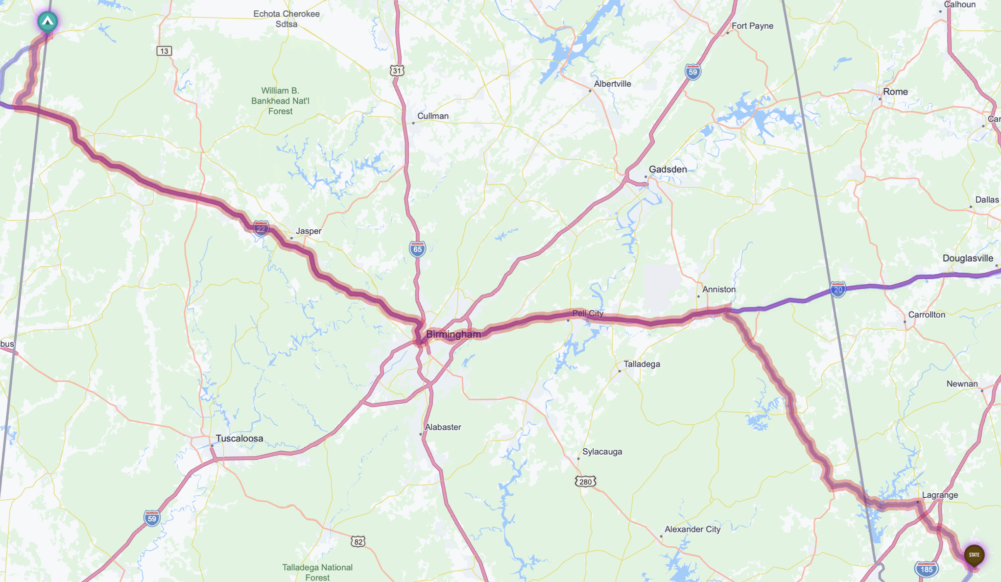 Route map