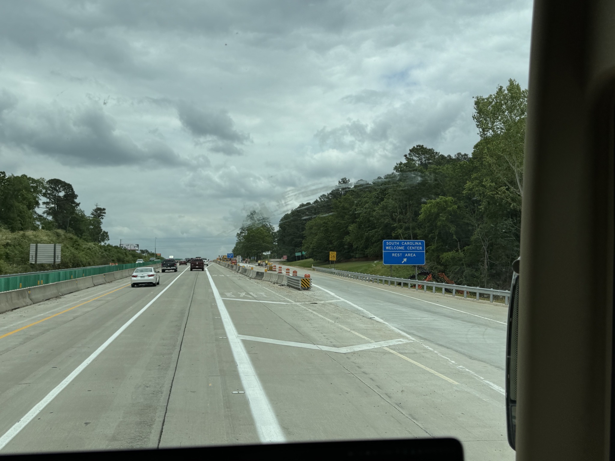 Entering South Carolina