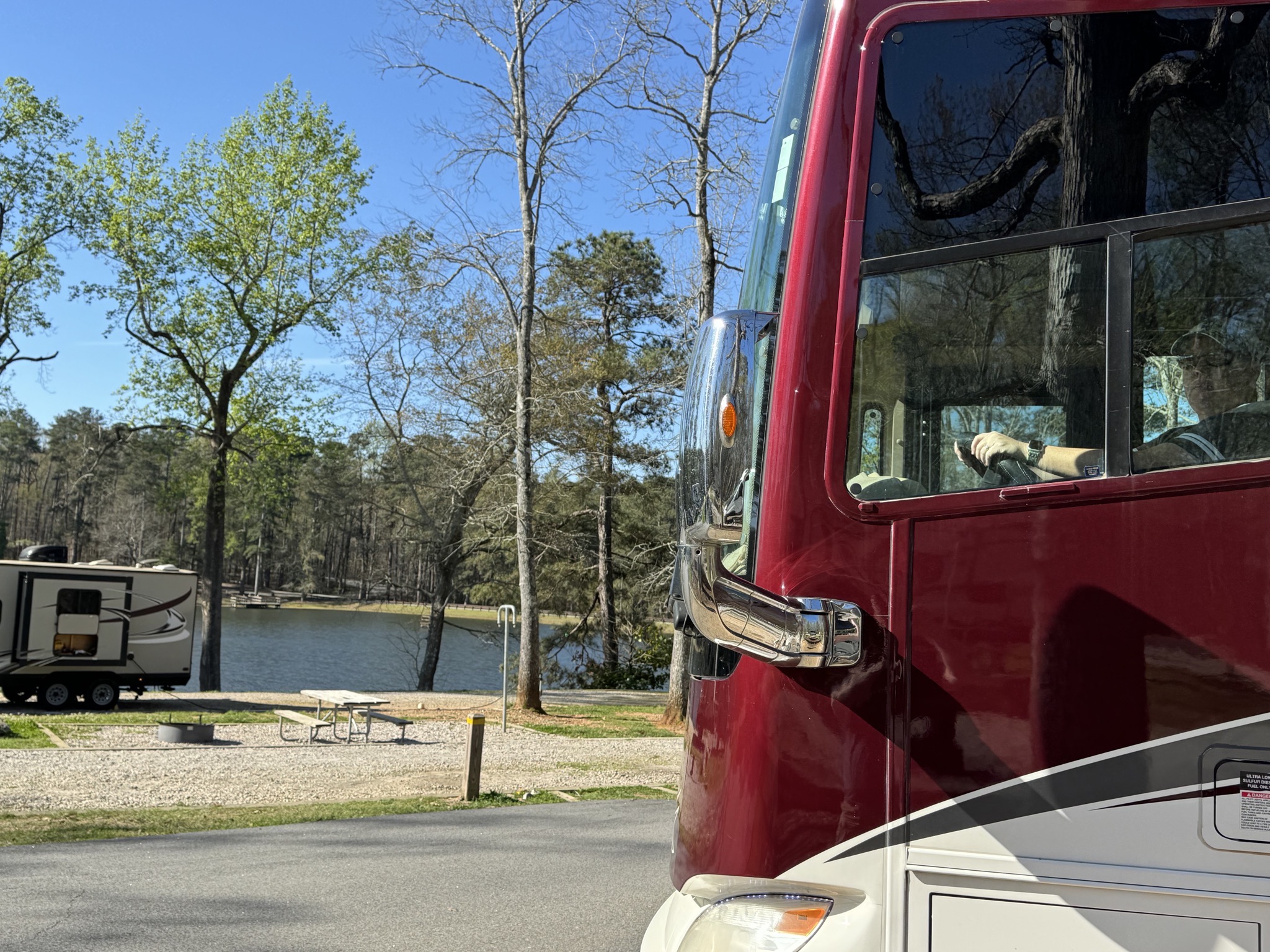 Leaving campground