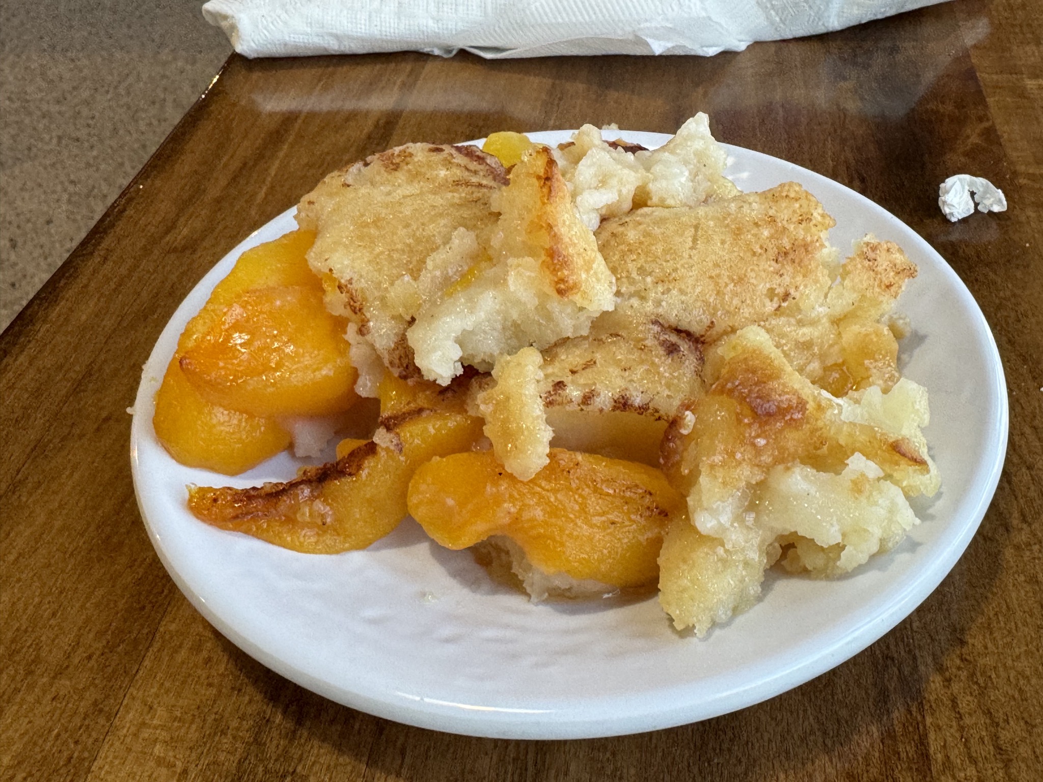 Peach cobbler