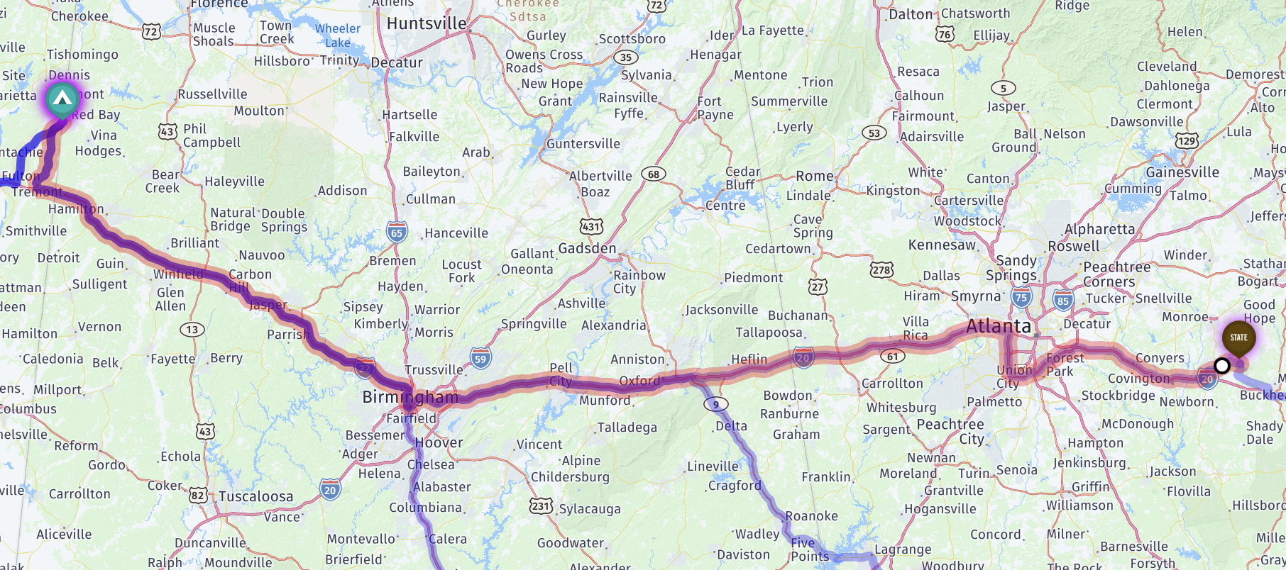 Route map