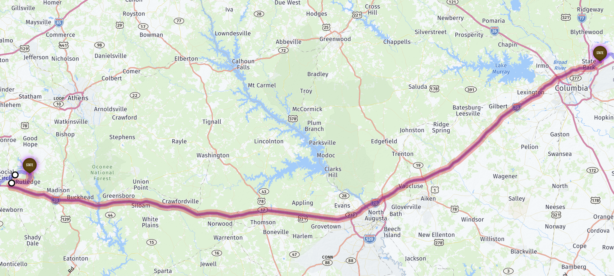 Route map