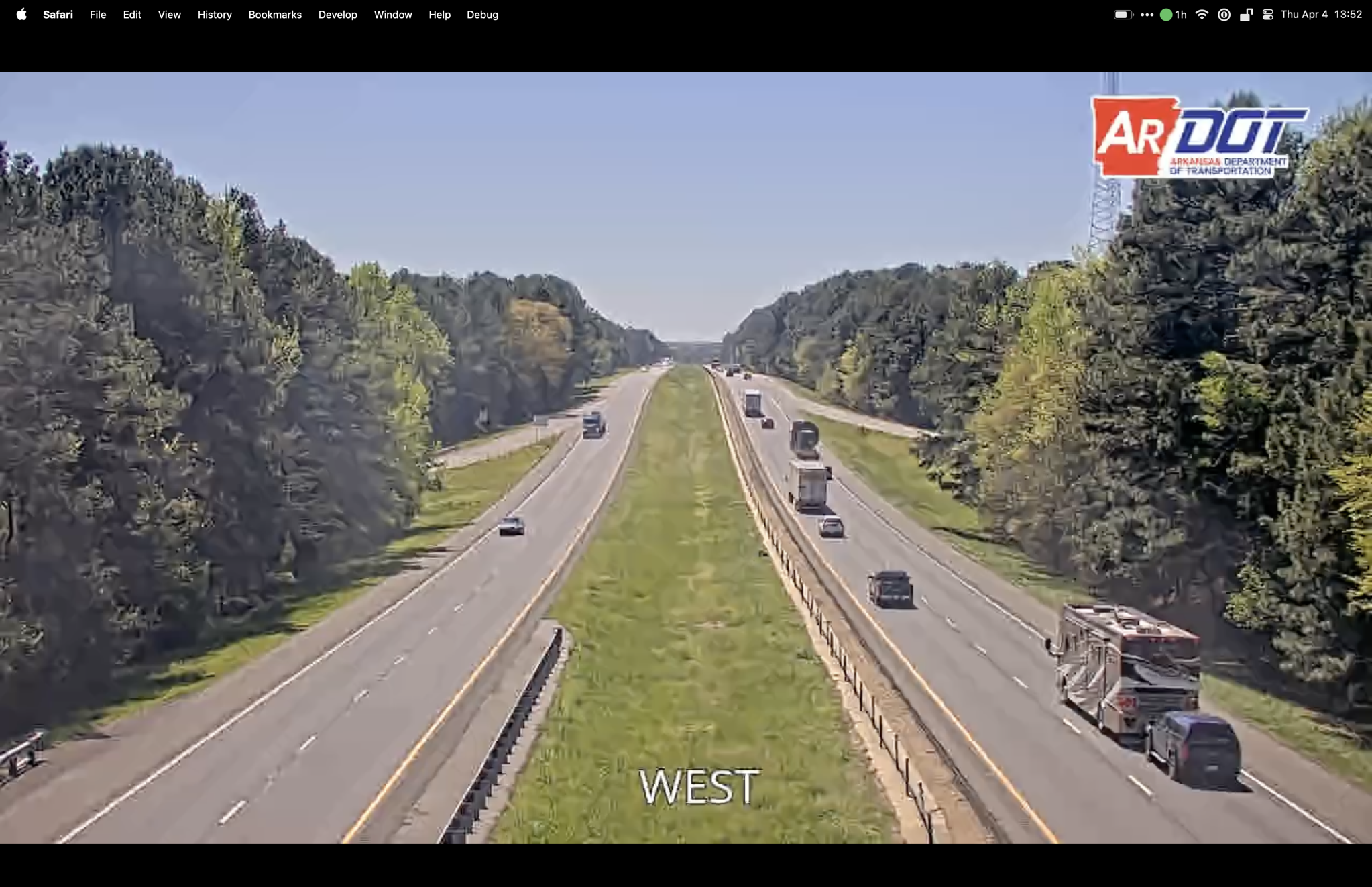Our coach on traffic cam