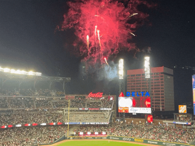 Home run fireworks