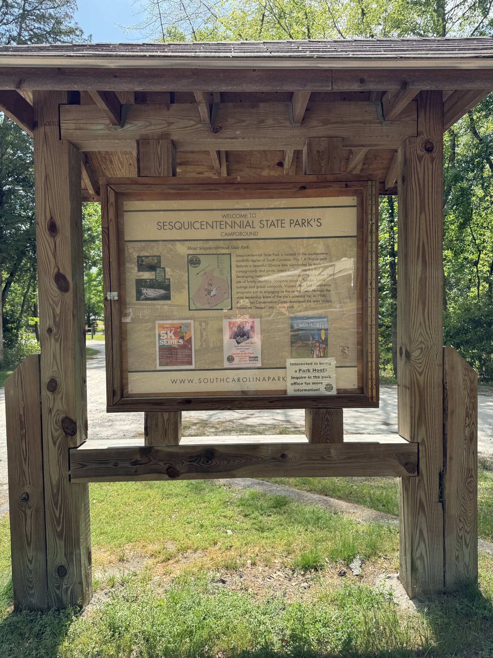 Campground sign