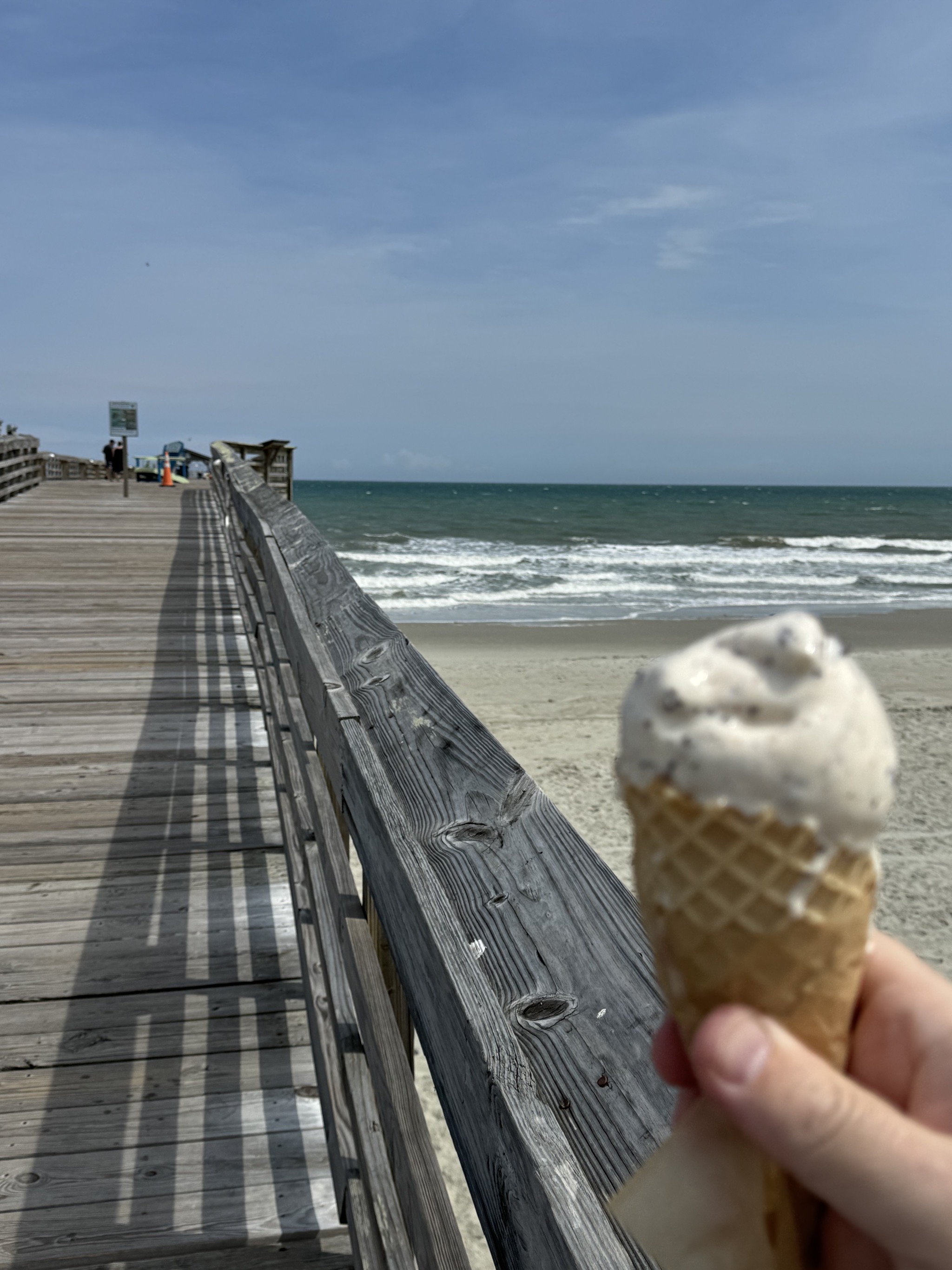 Pier and ice cream