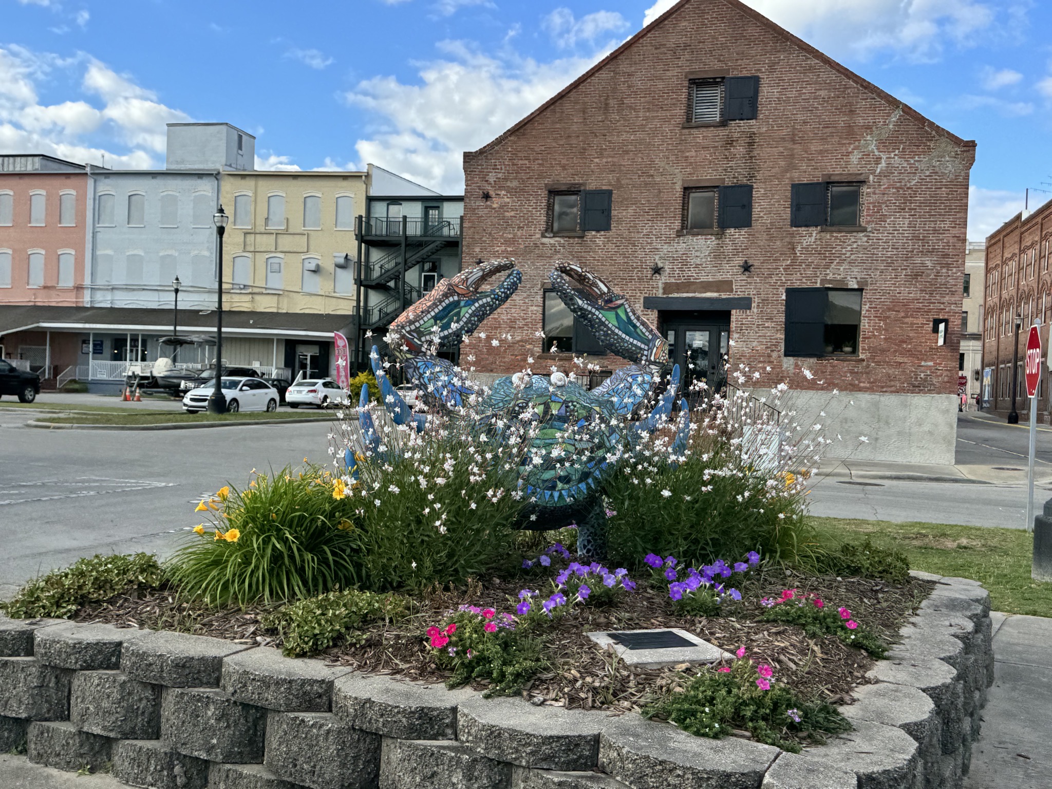Crab sculpture