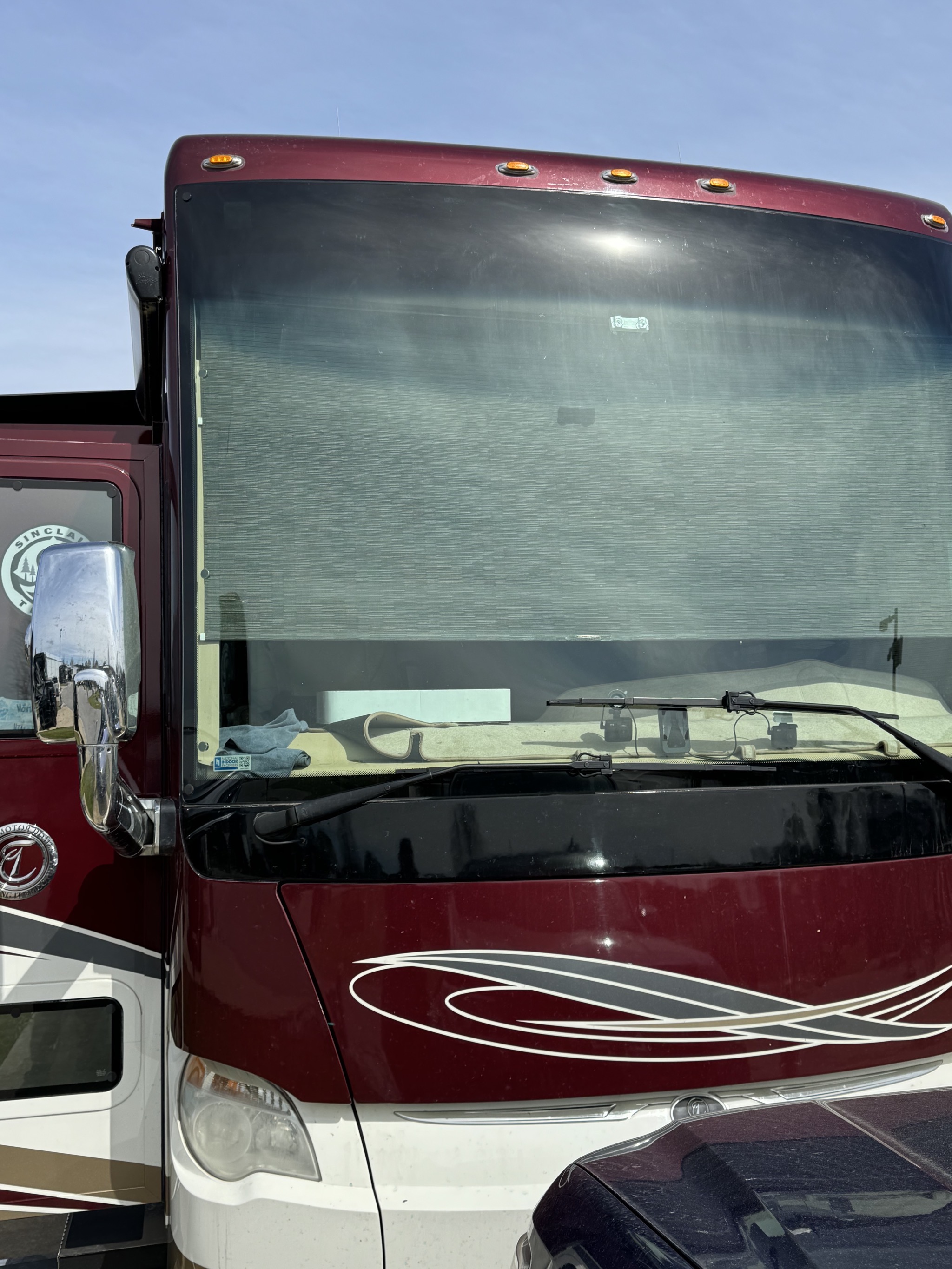 Re-sealed windshield