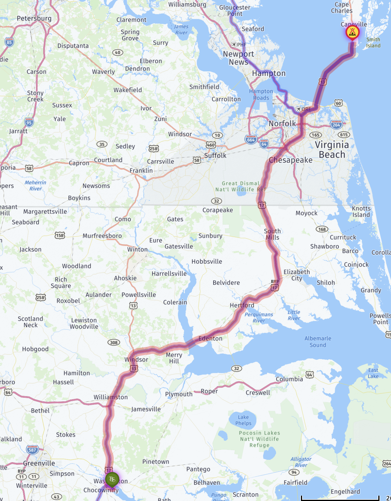 Route map