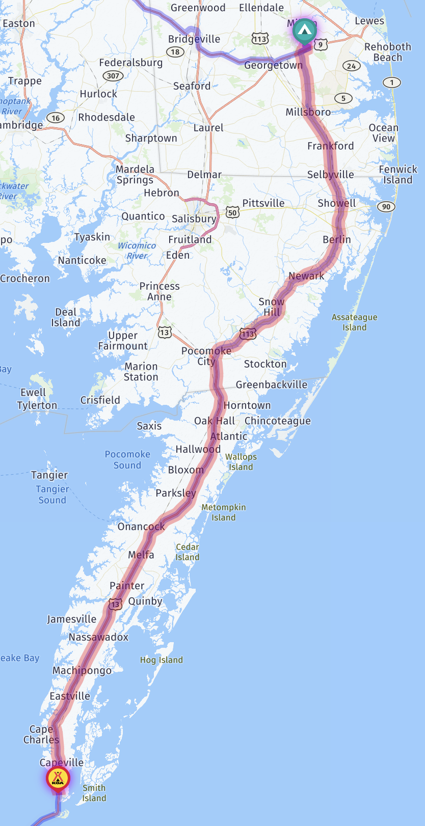 Route map