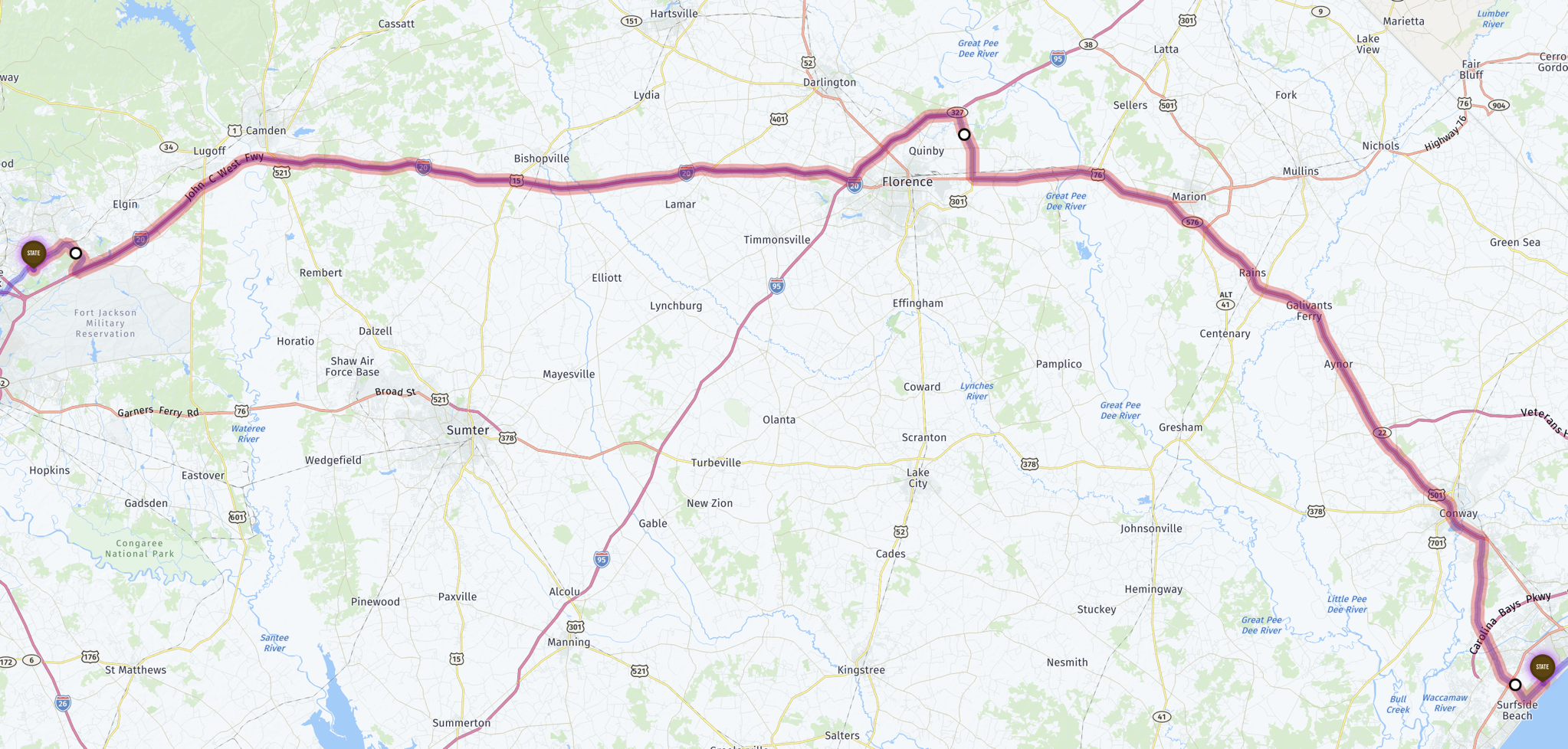Route map