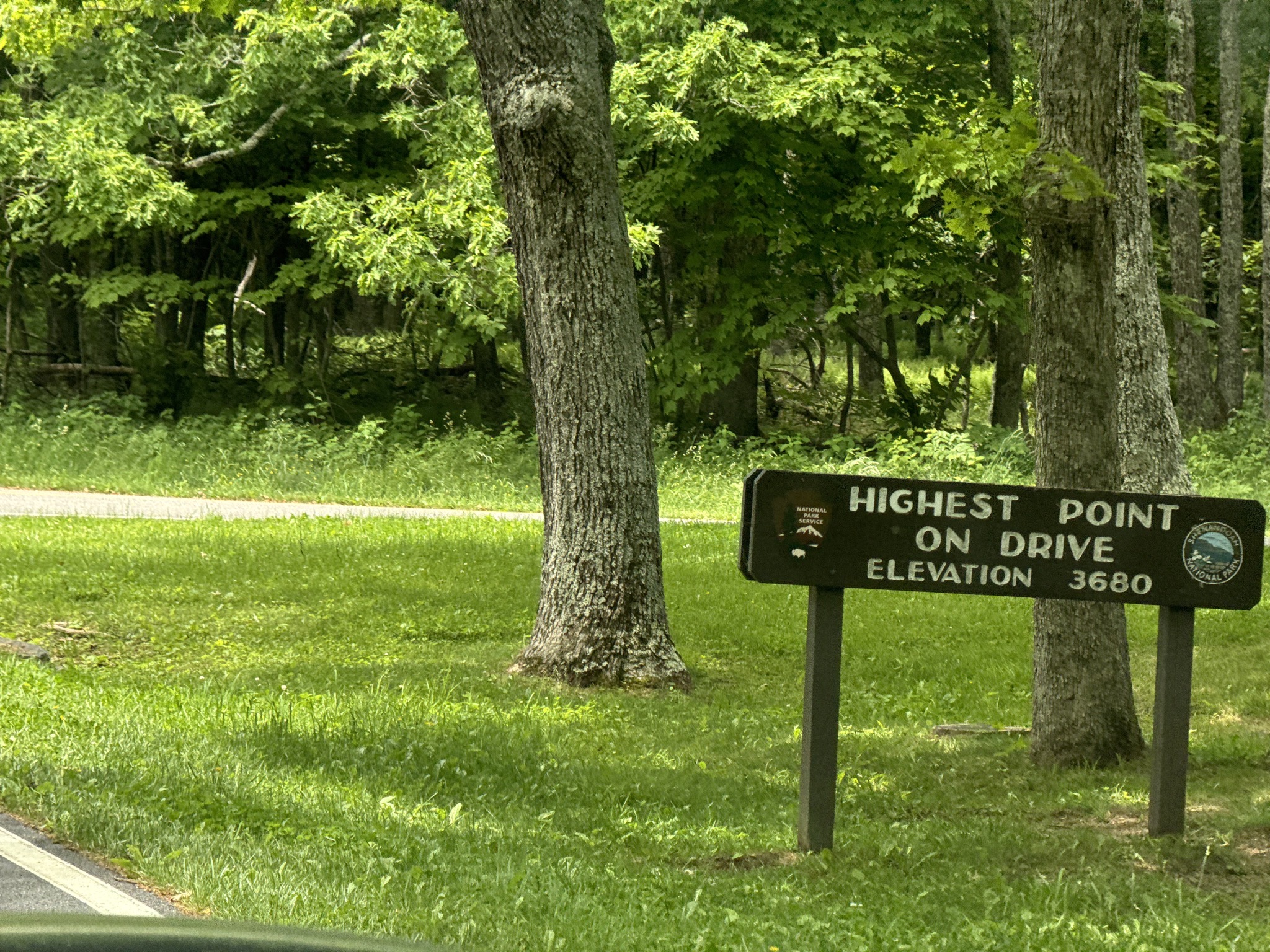 Highest point on drive elevation 3690