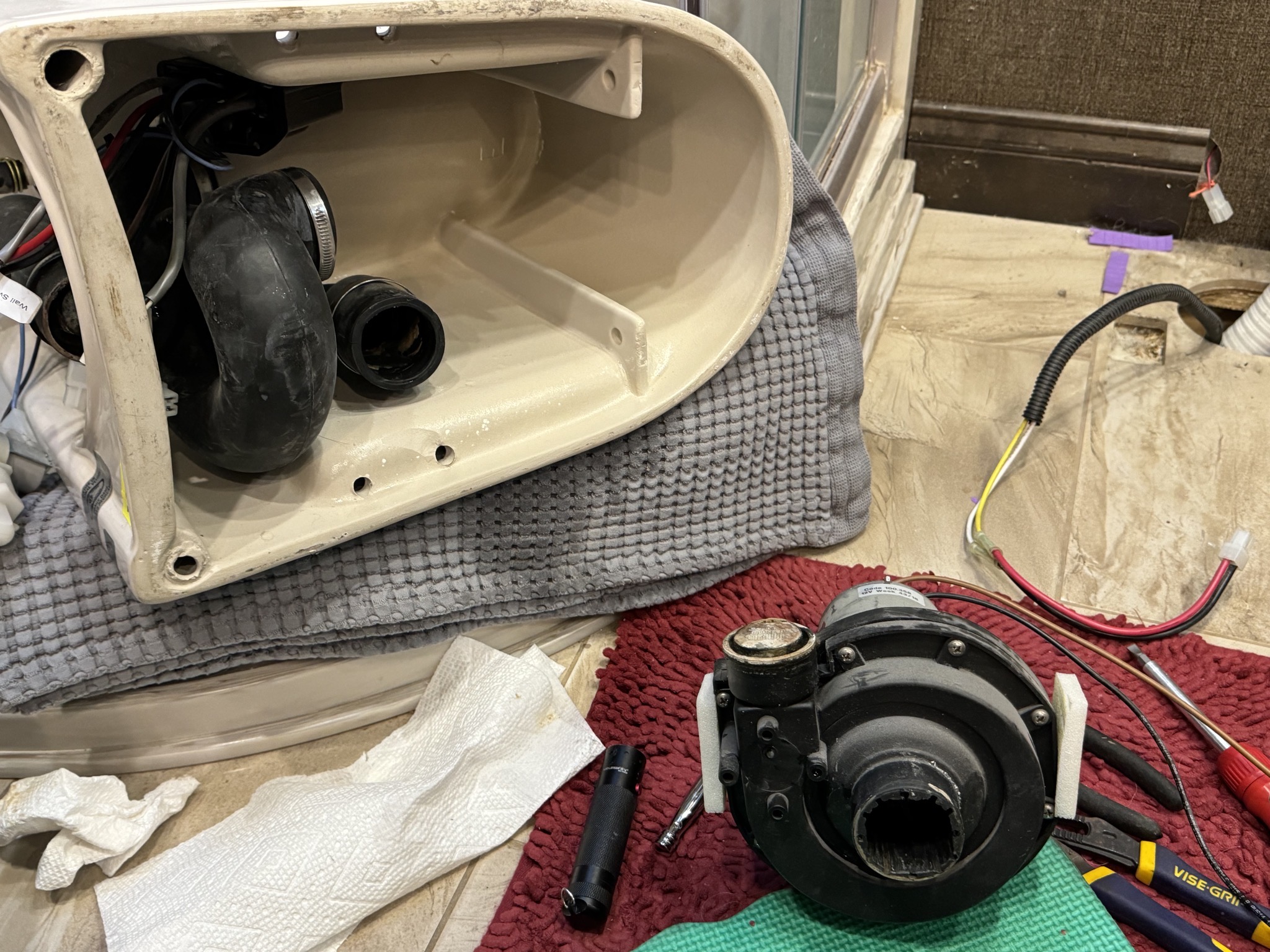 Removing macerator