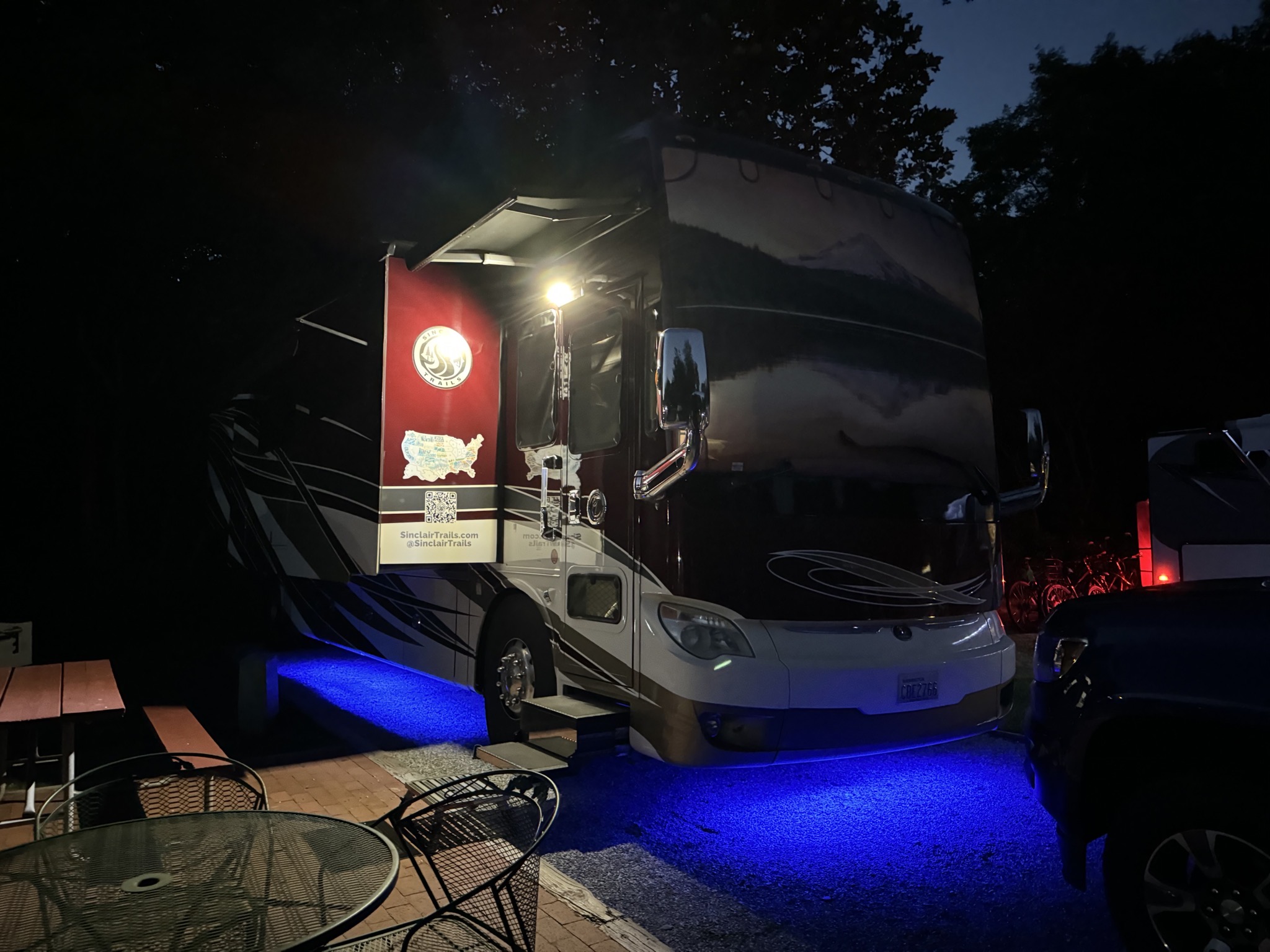 Our site at night