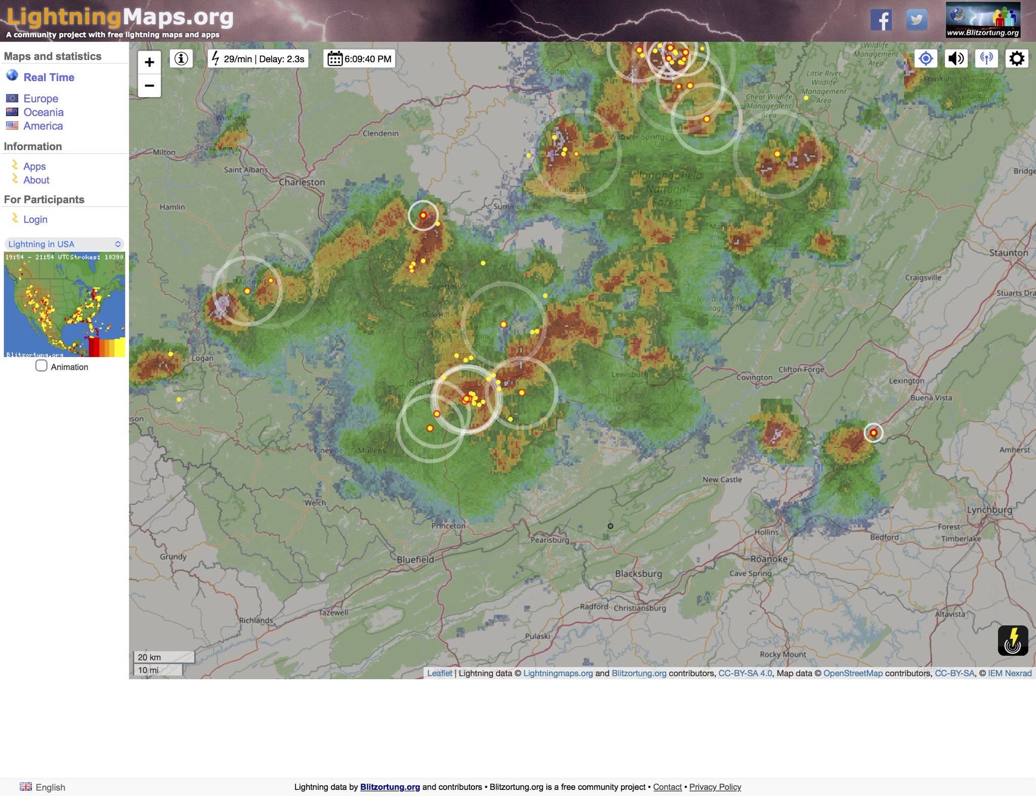 Lightning map