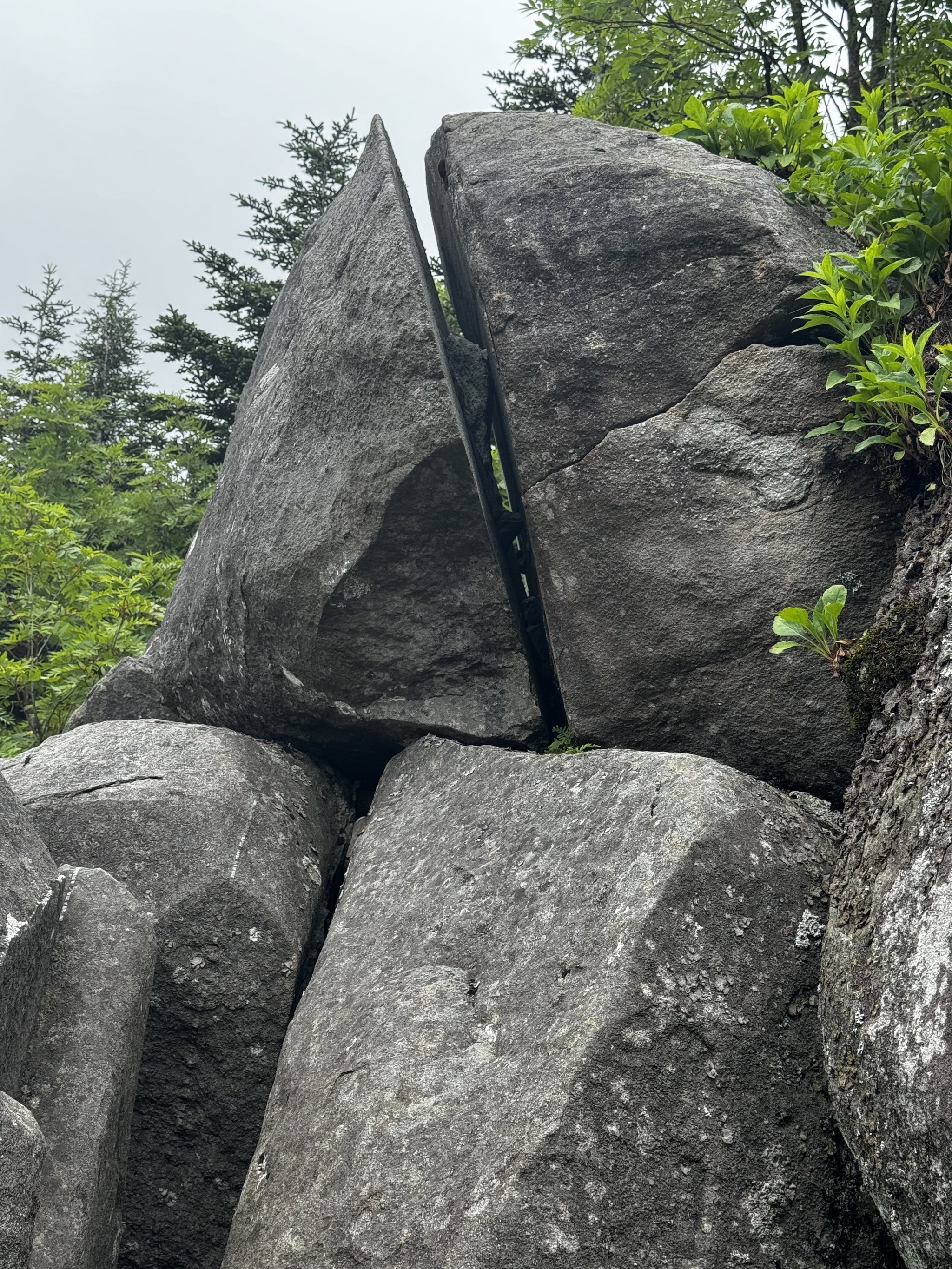 Split rock