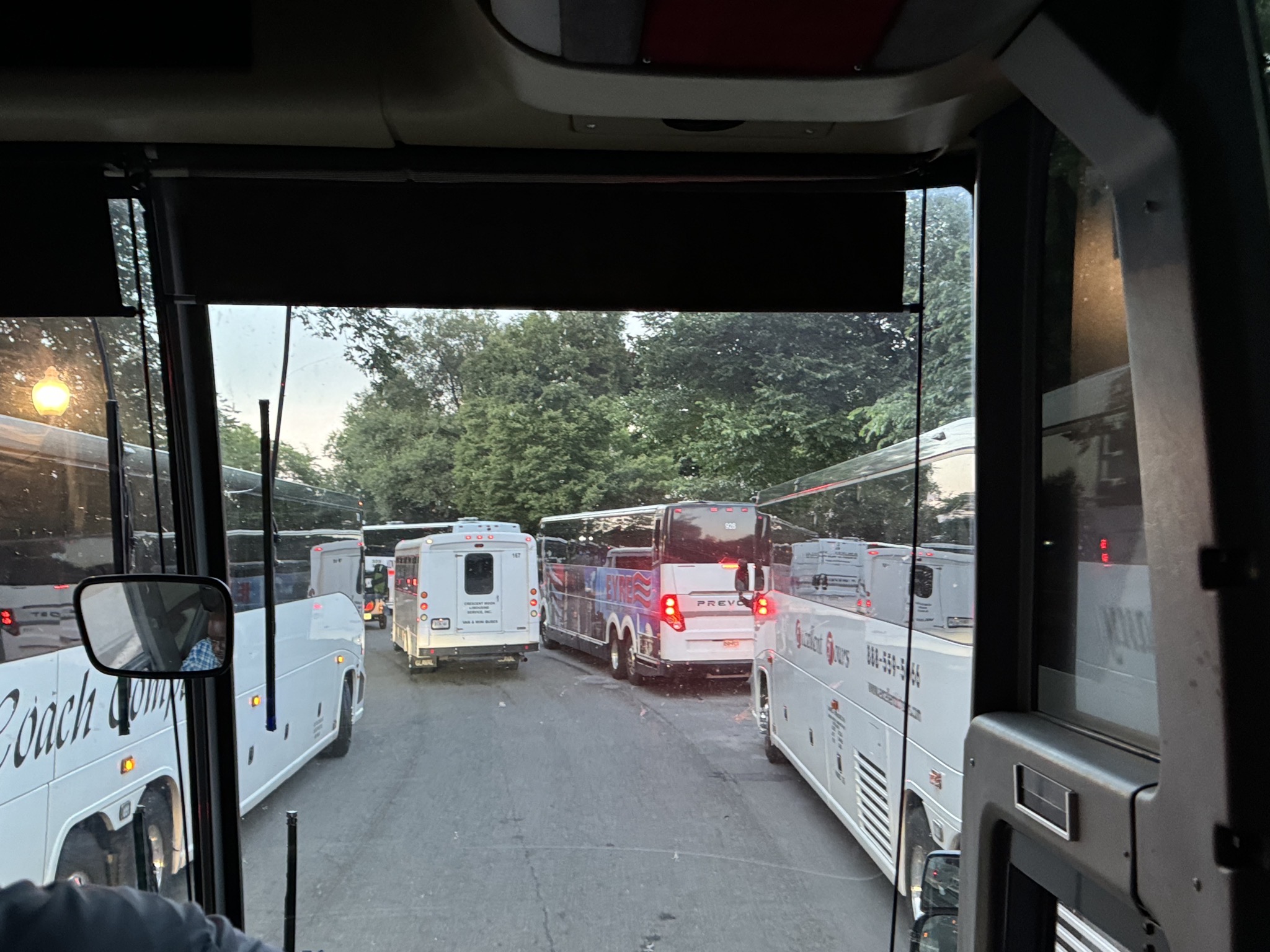 Lots of tour buses