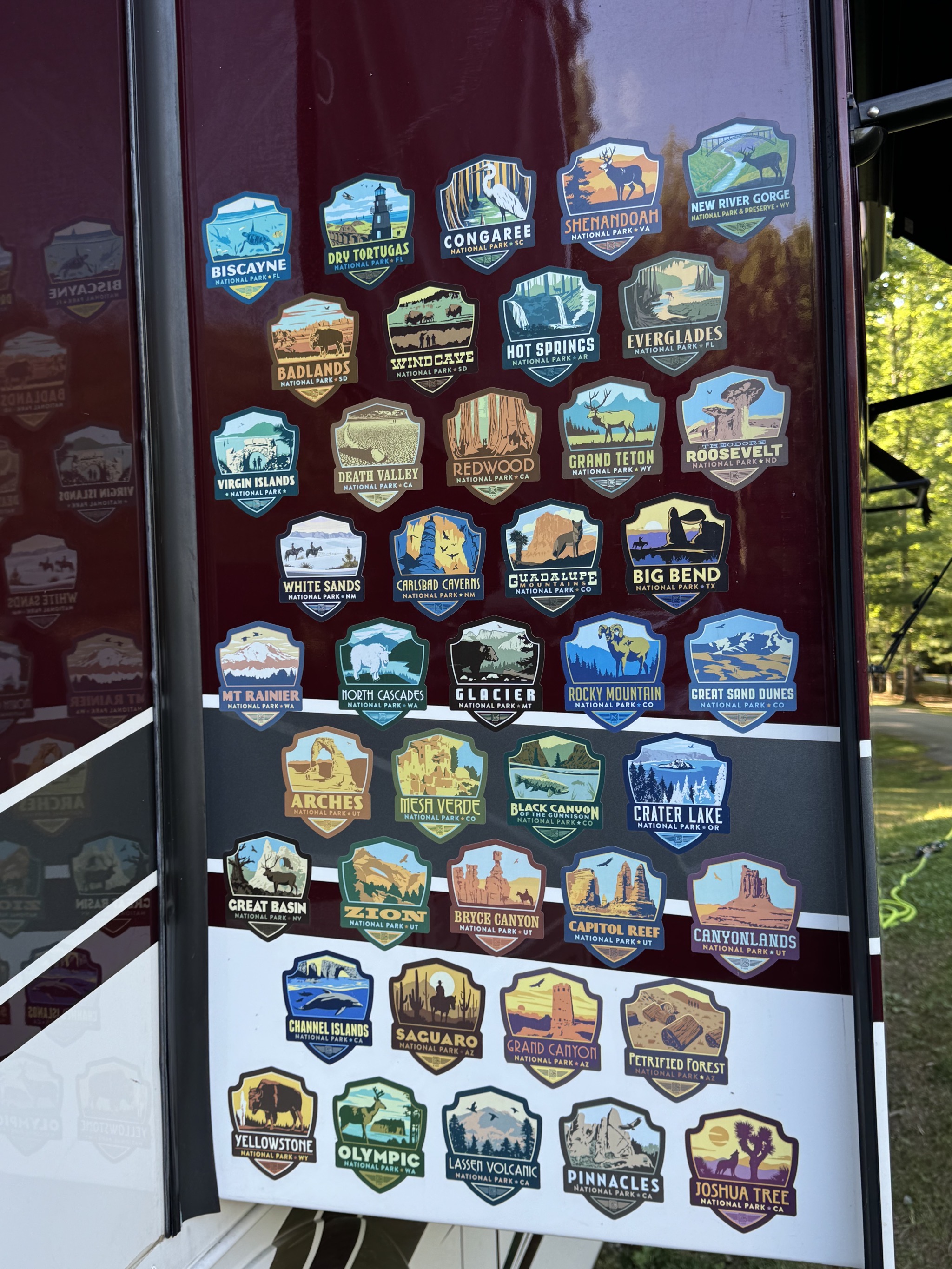 National Park stickers