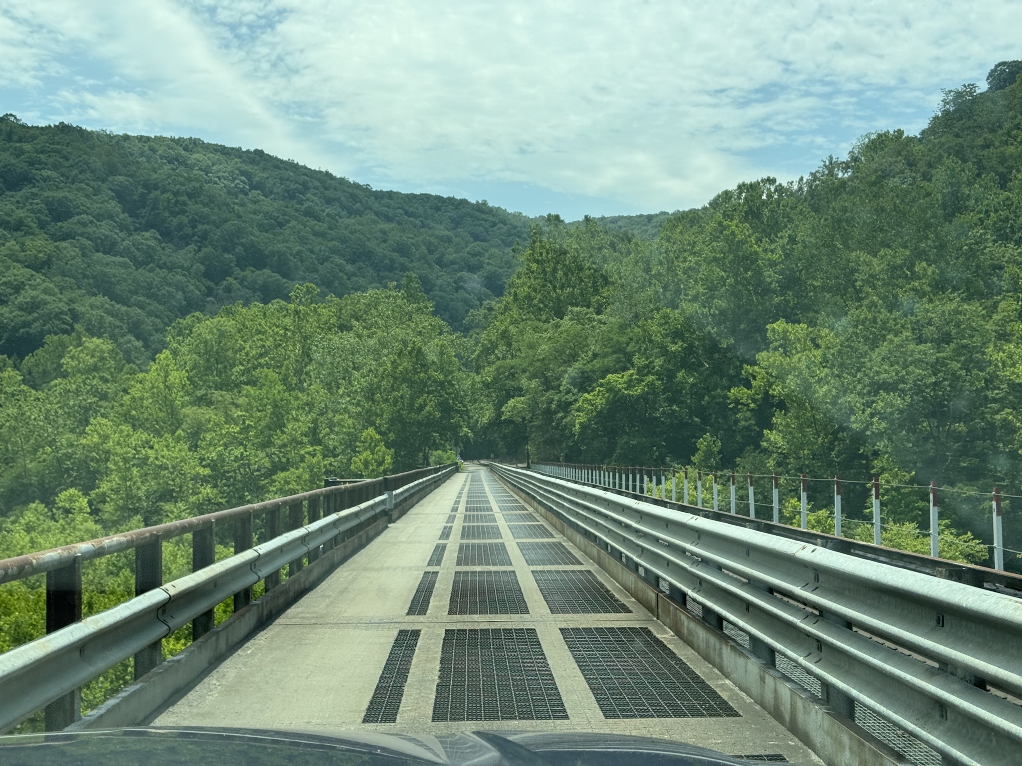 Back over the one-way bridge