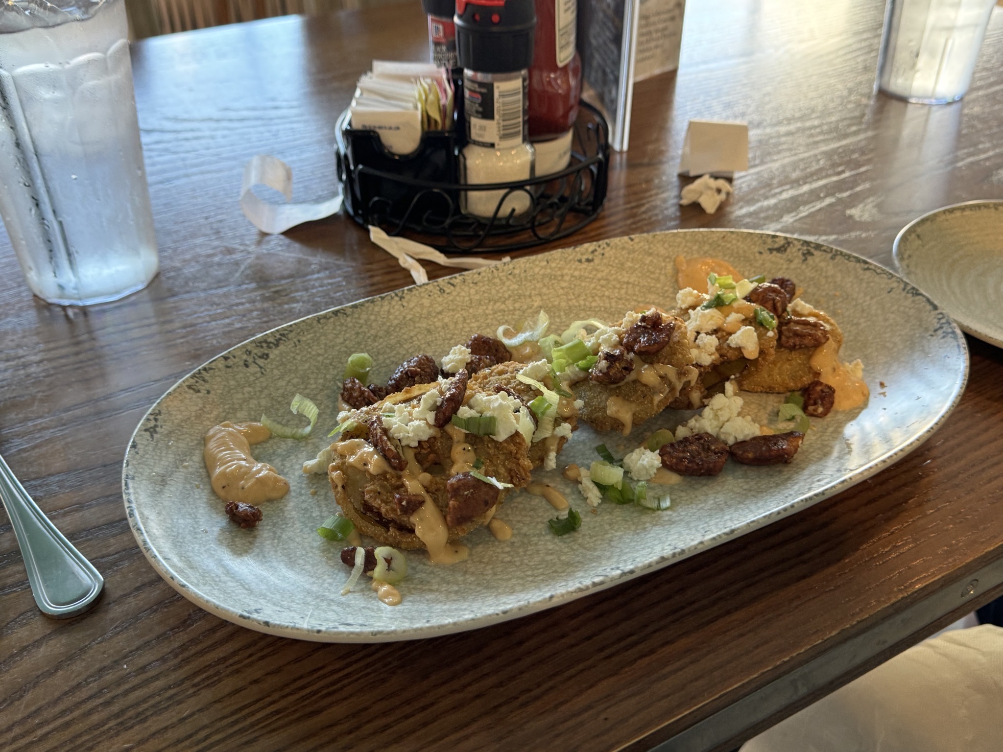 Fancy fried green tomatoes