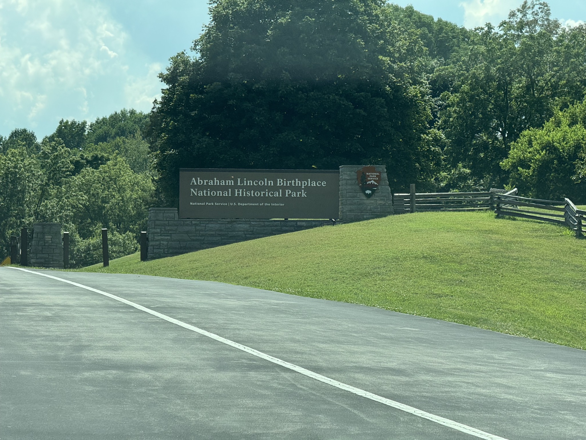 Entrance sign