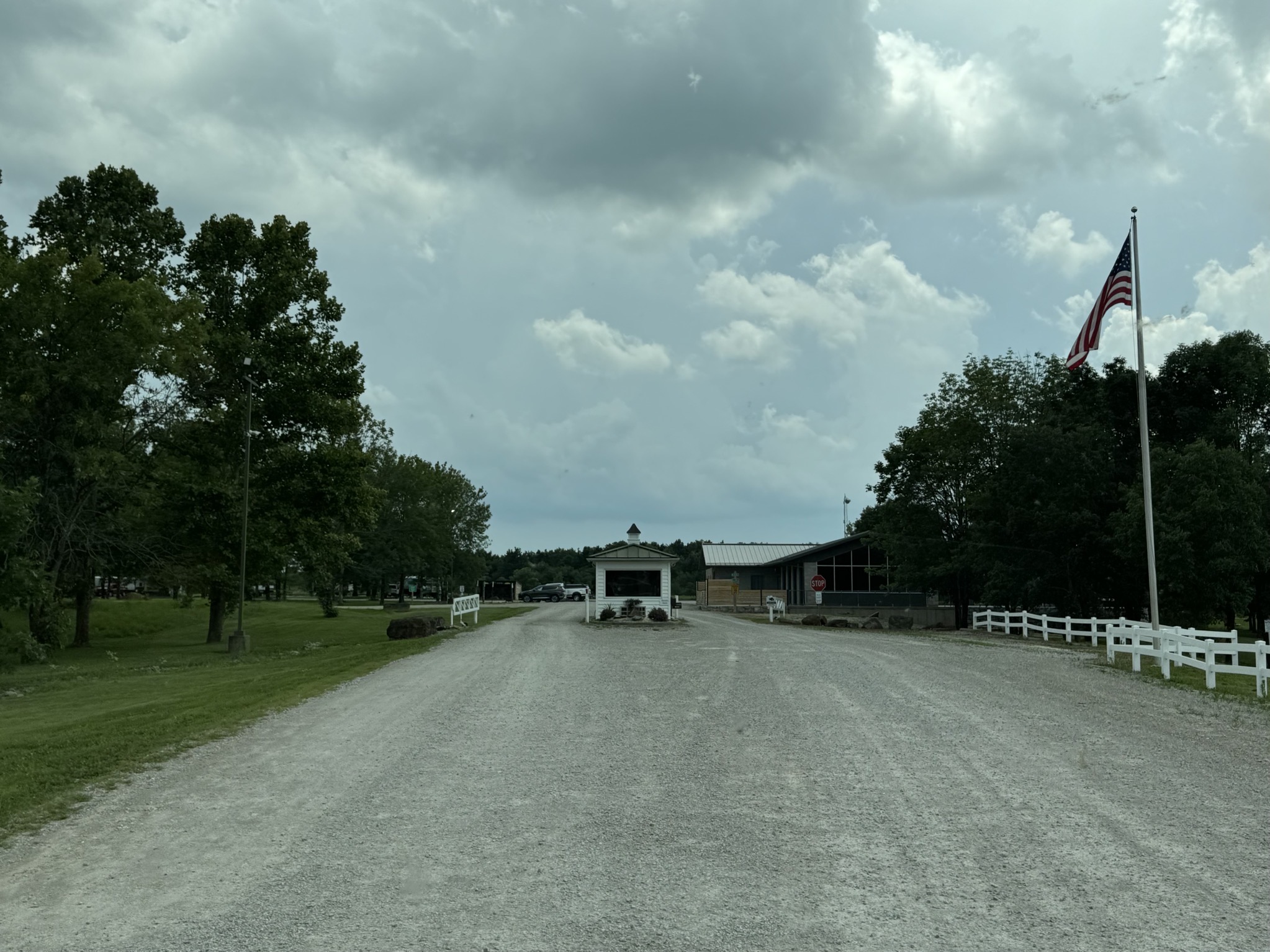 Entering the campground