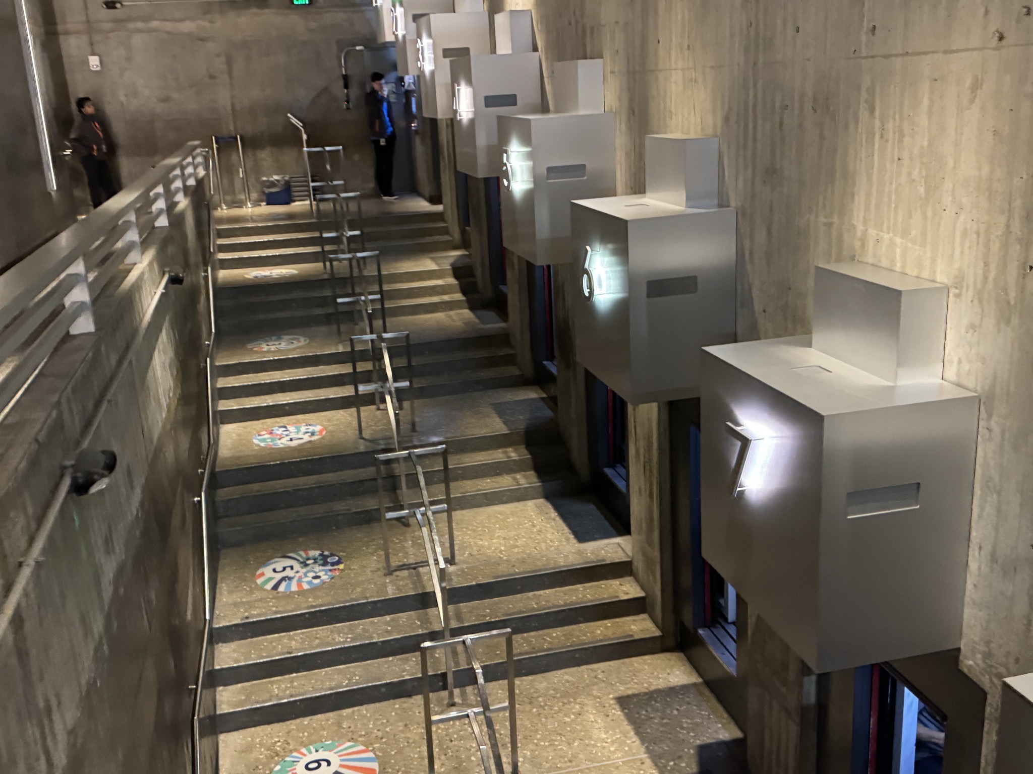 Tram waiting area