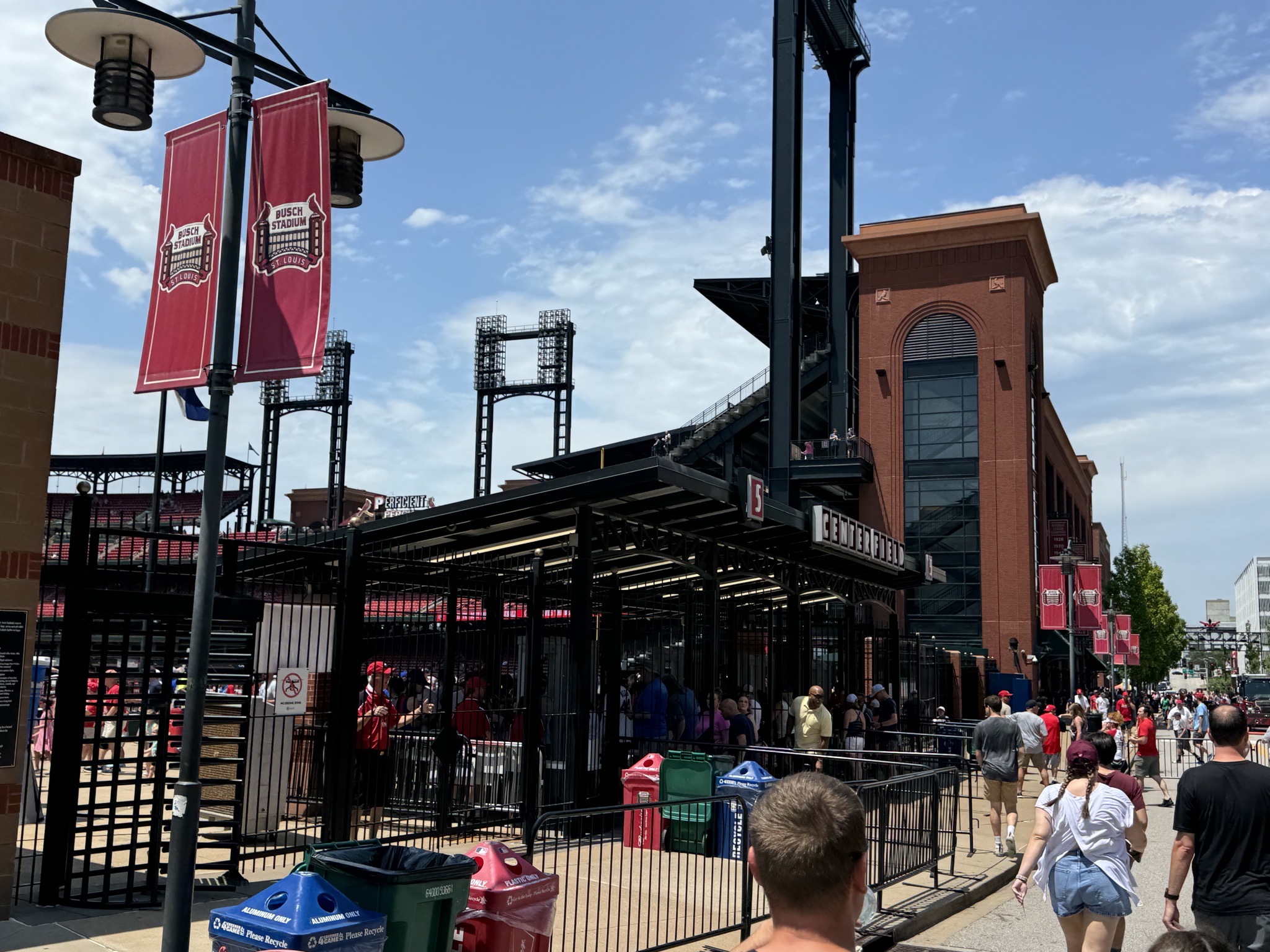 Center field entrance