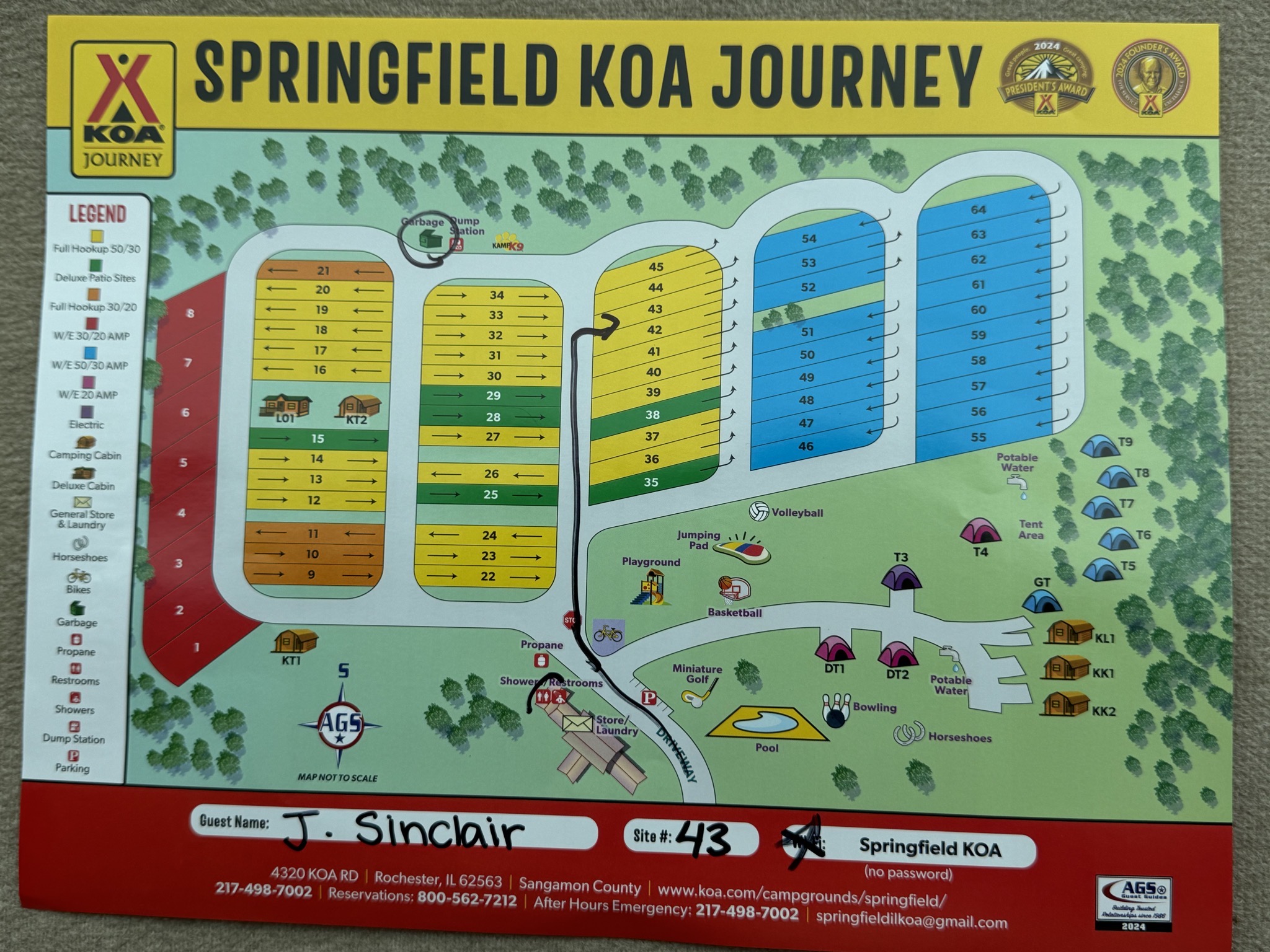Campground map