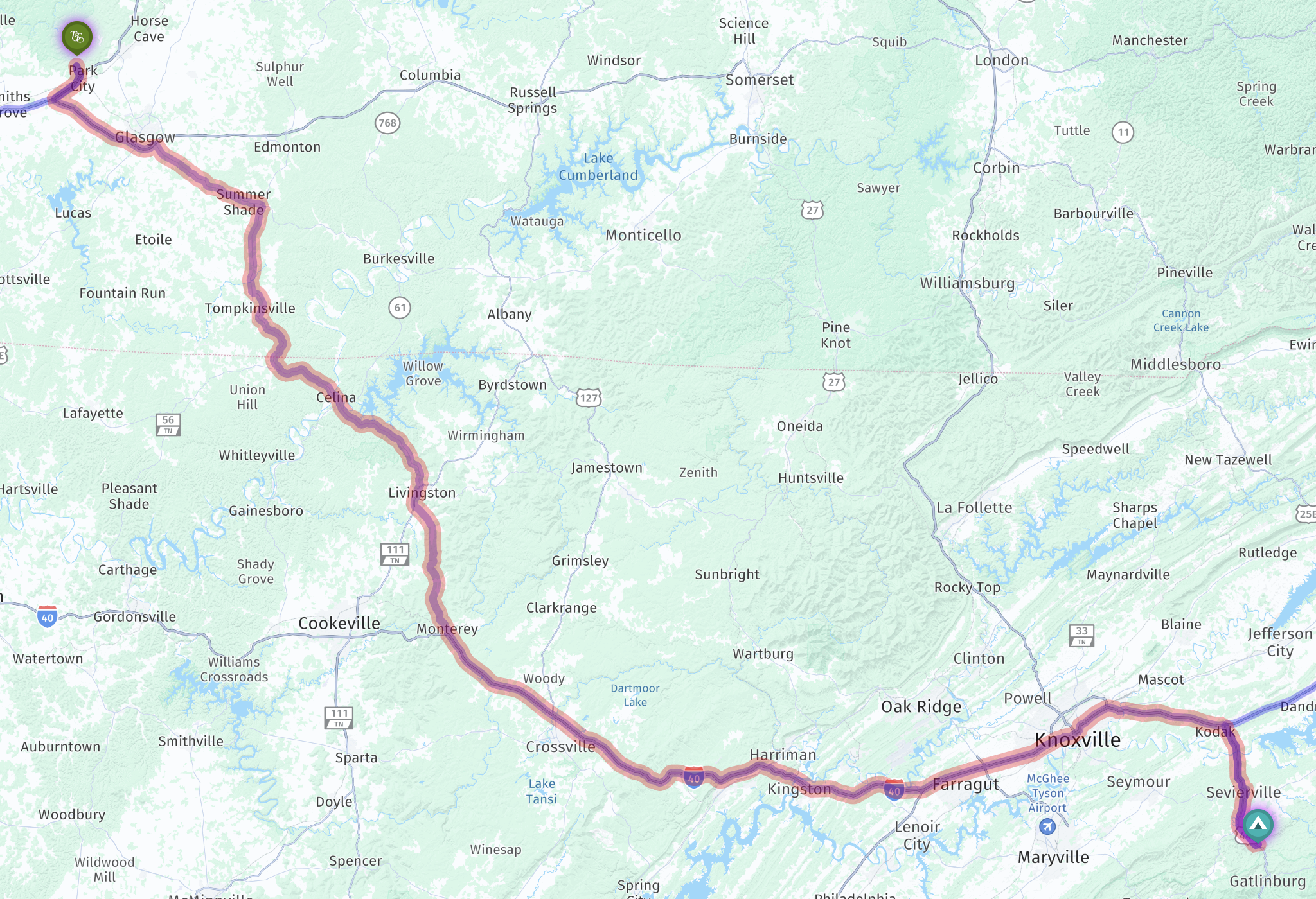 Route map