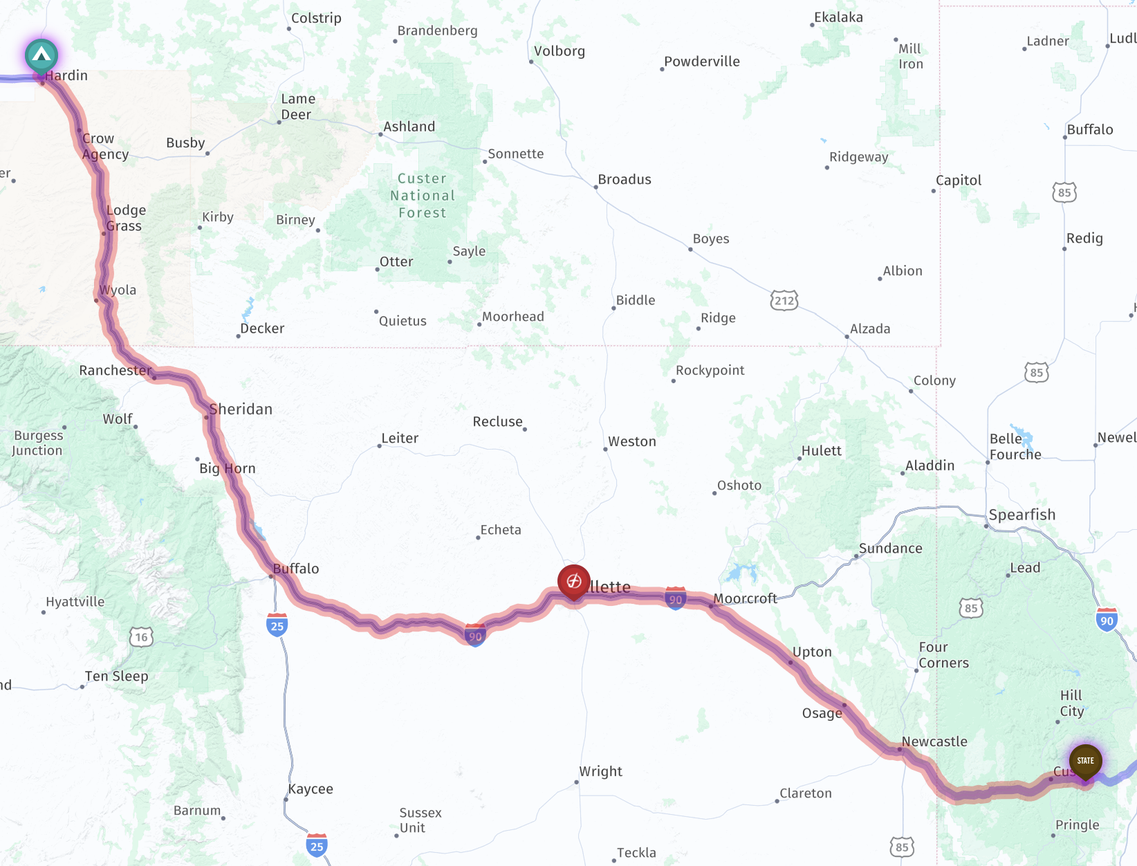 Route map