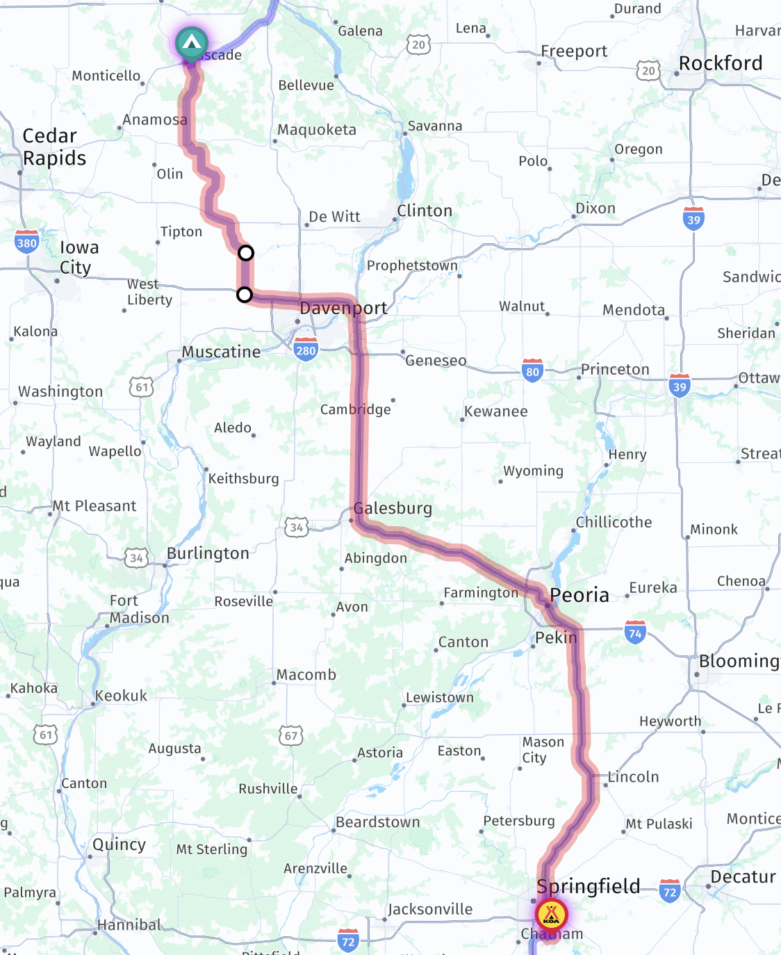 Route map