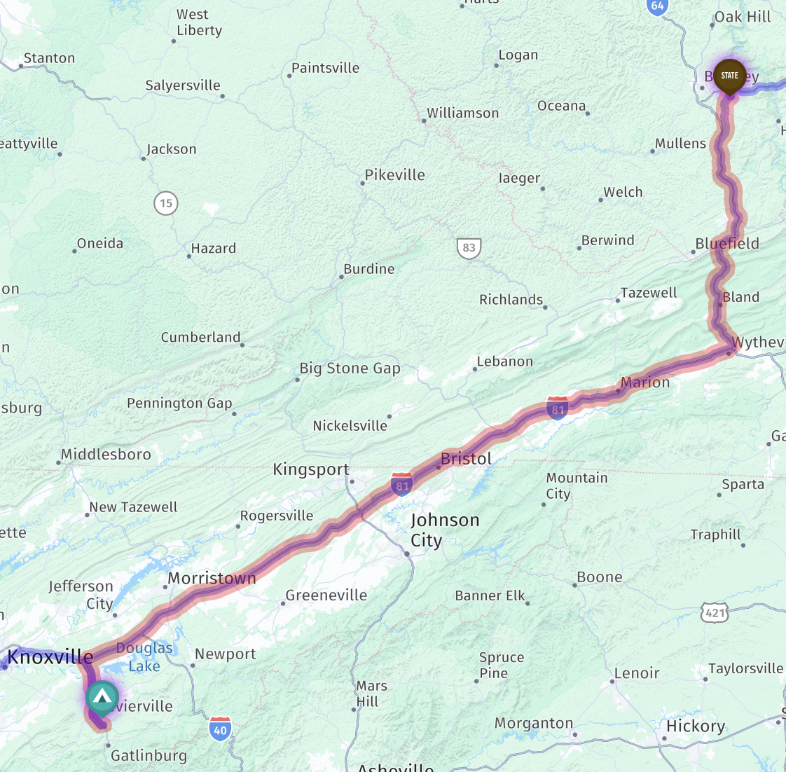 Route map