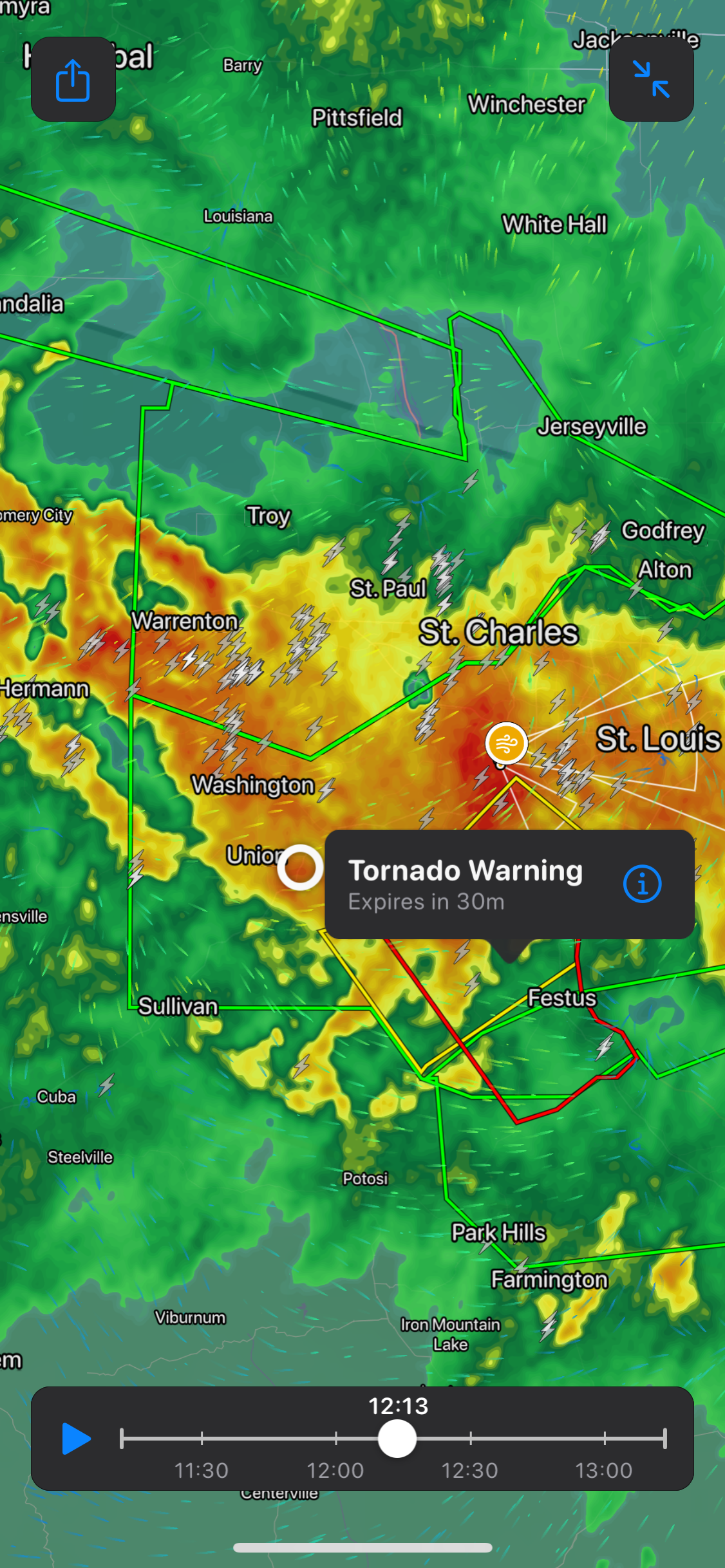 Tornado warning