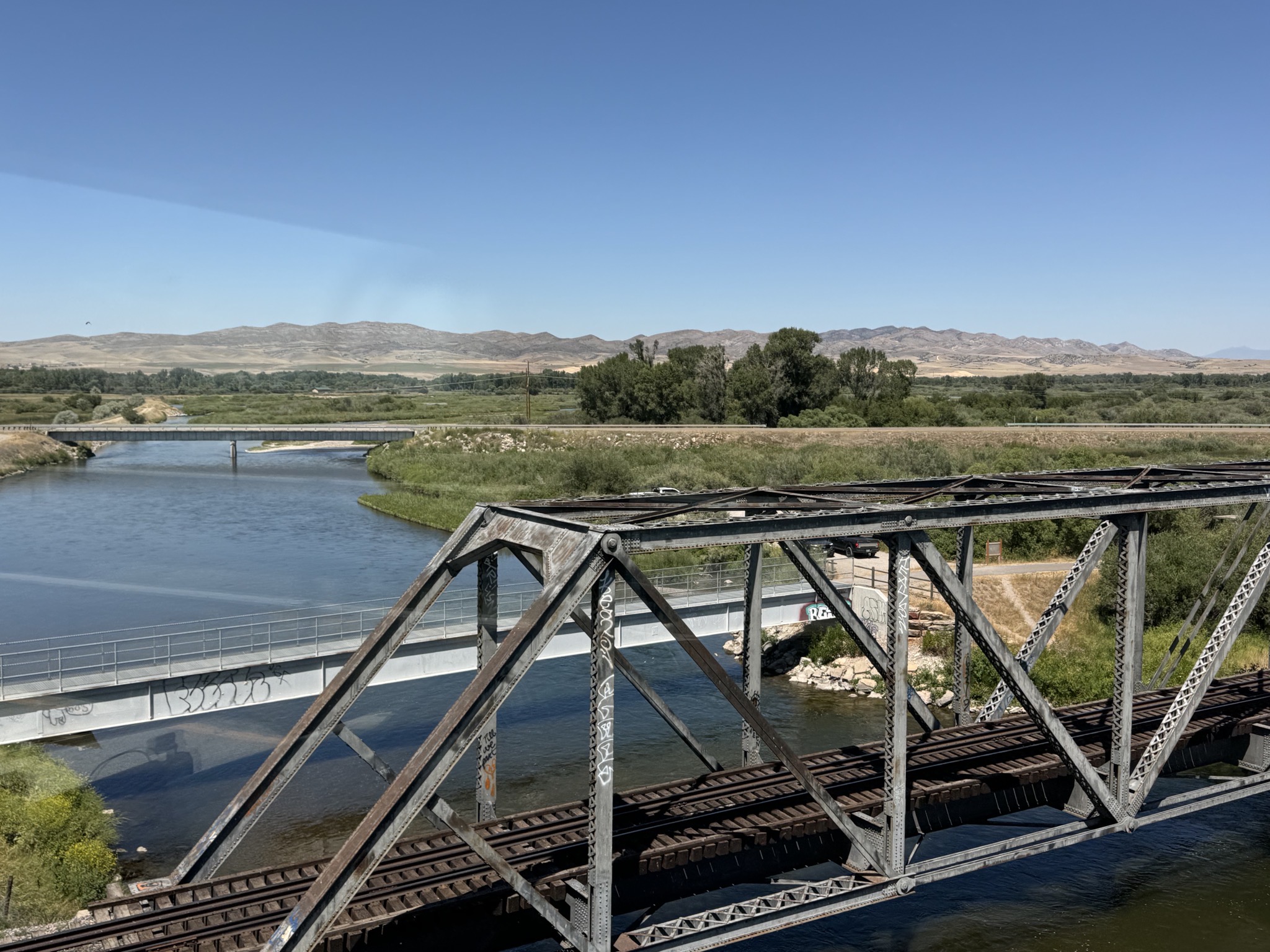 Rail bridge over Madison River