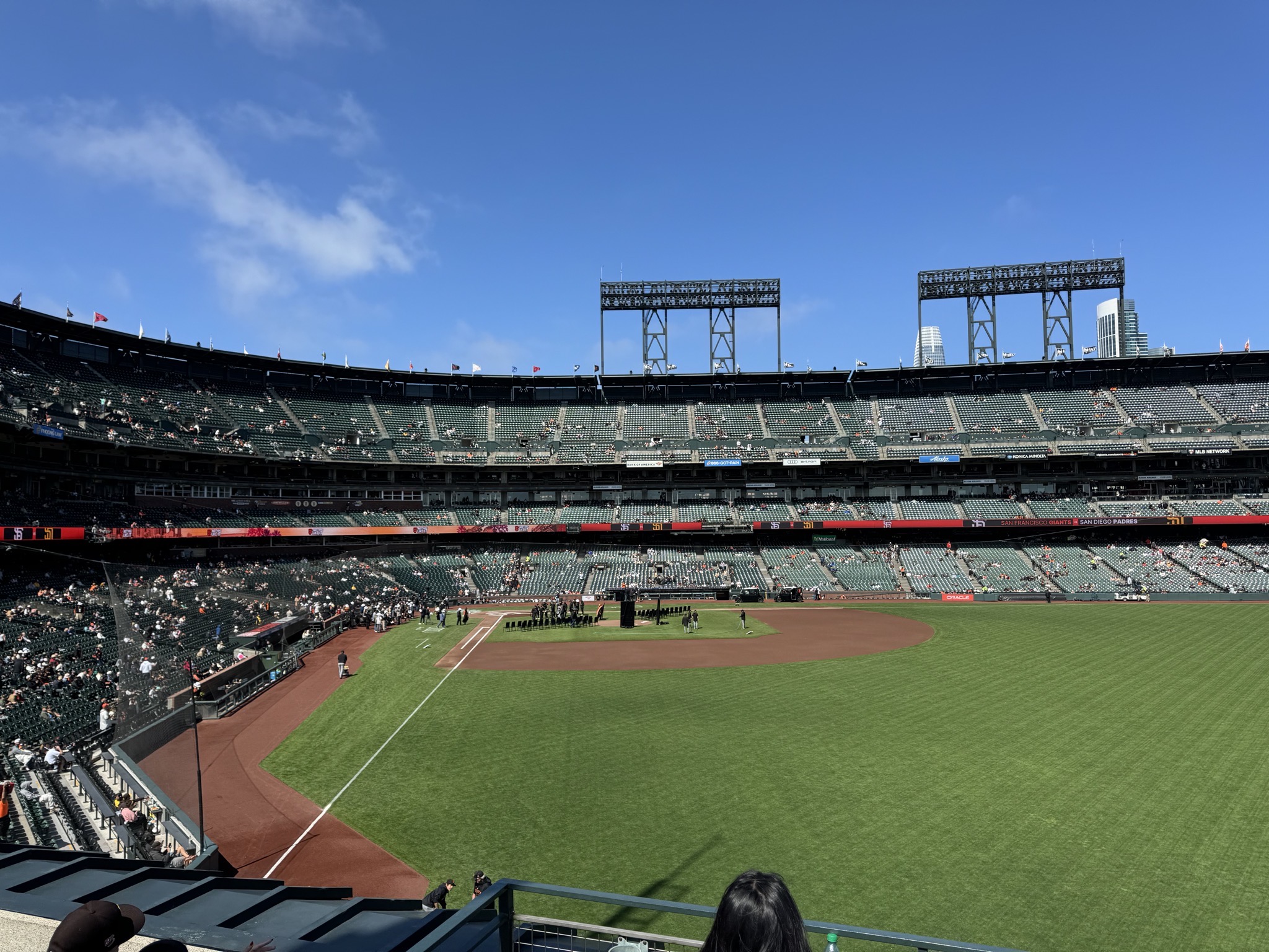 View from outfield