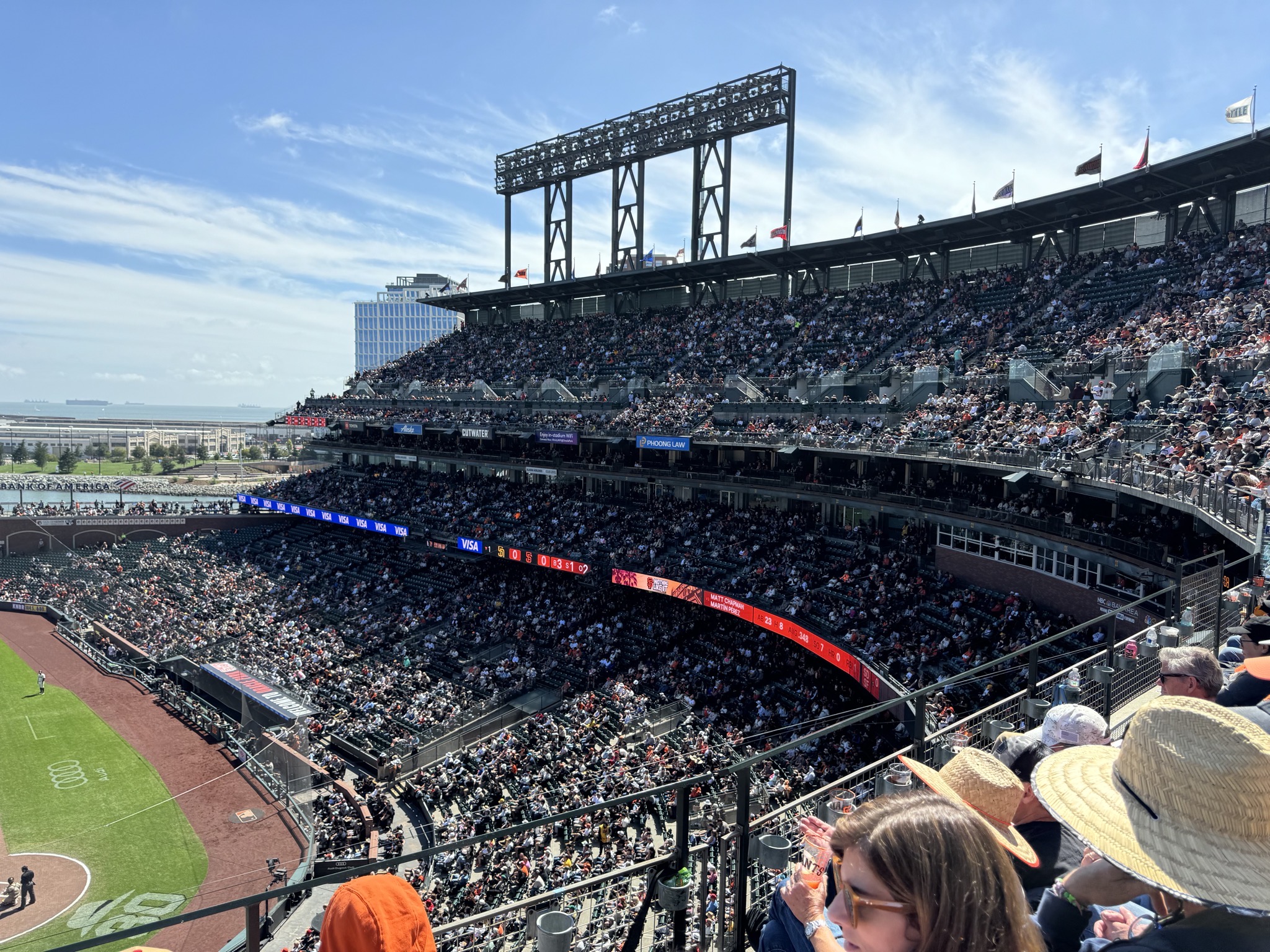 View from our seats