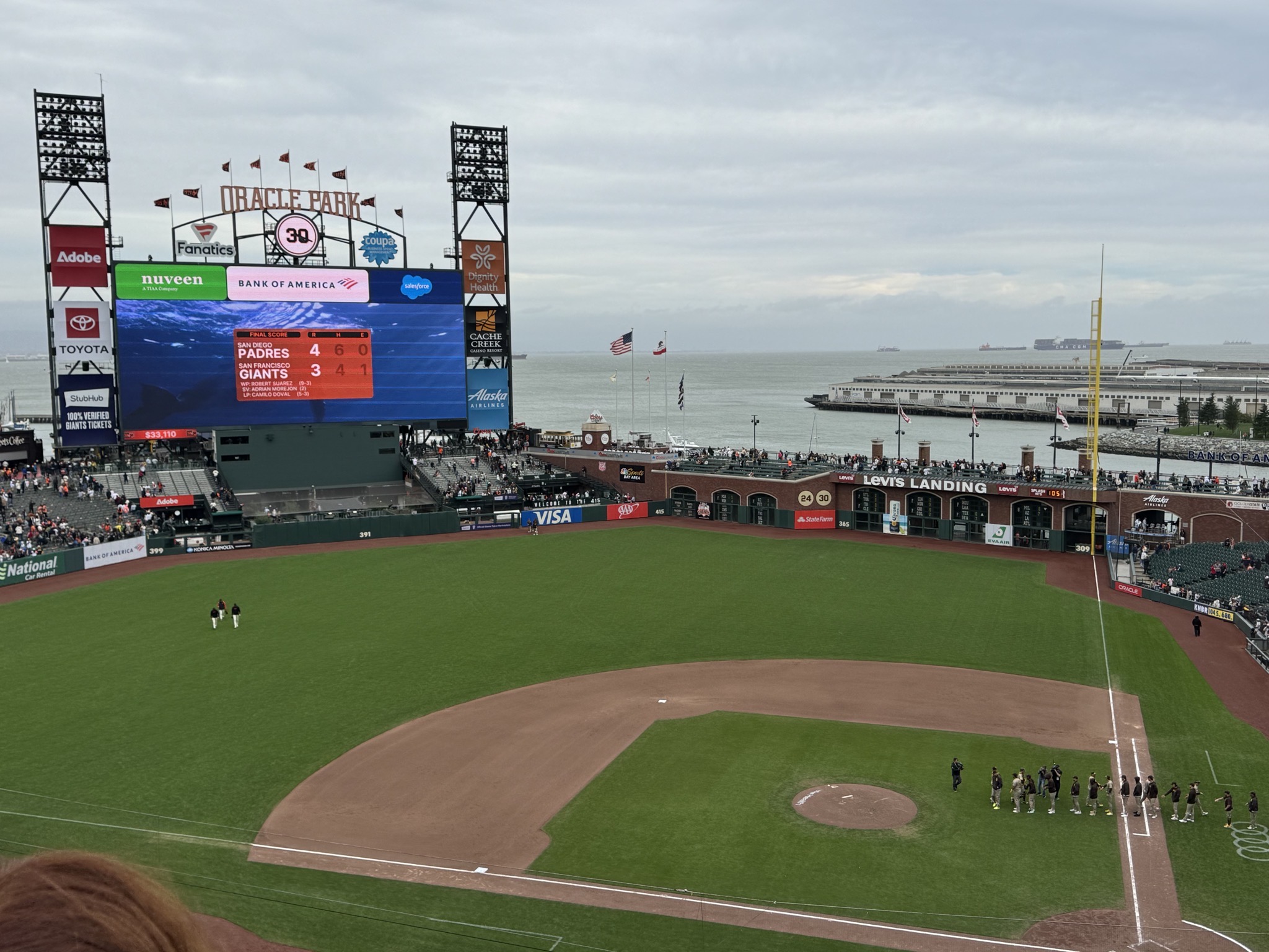 Padres win, sorry Giants