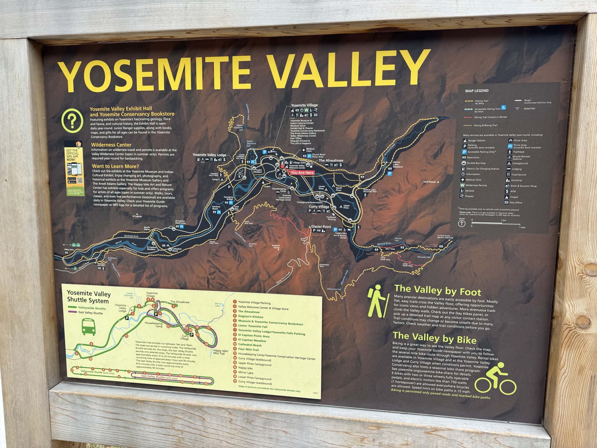 Yosemite Valley map