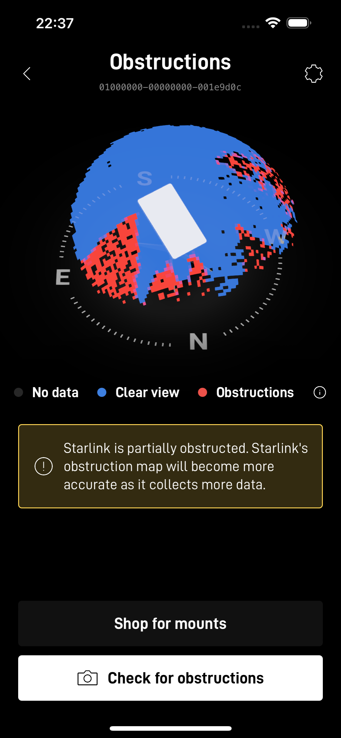 Starlink obstructions