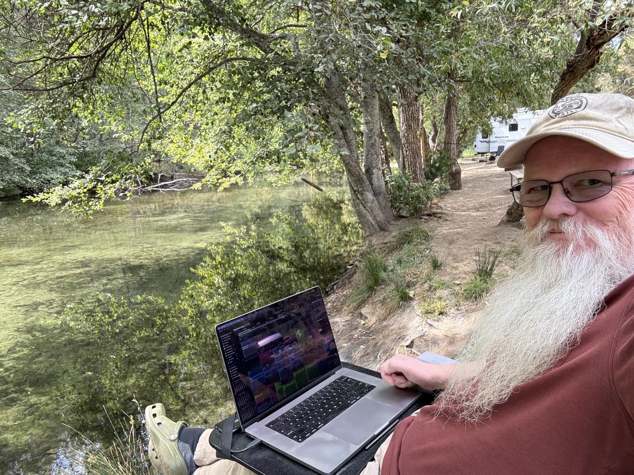 Sitting by the river