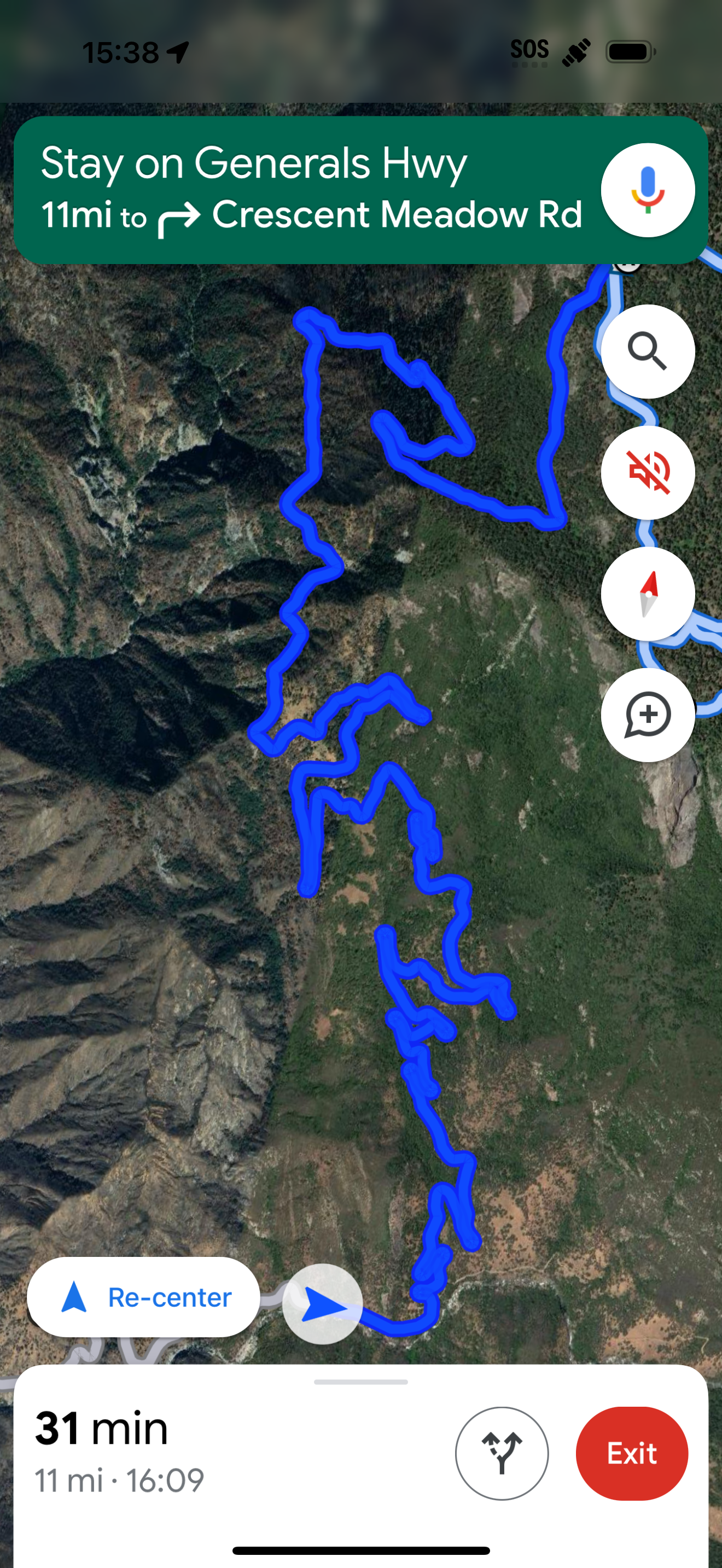 Twisty route