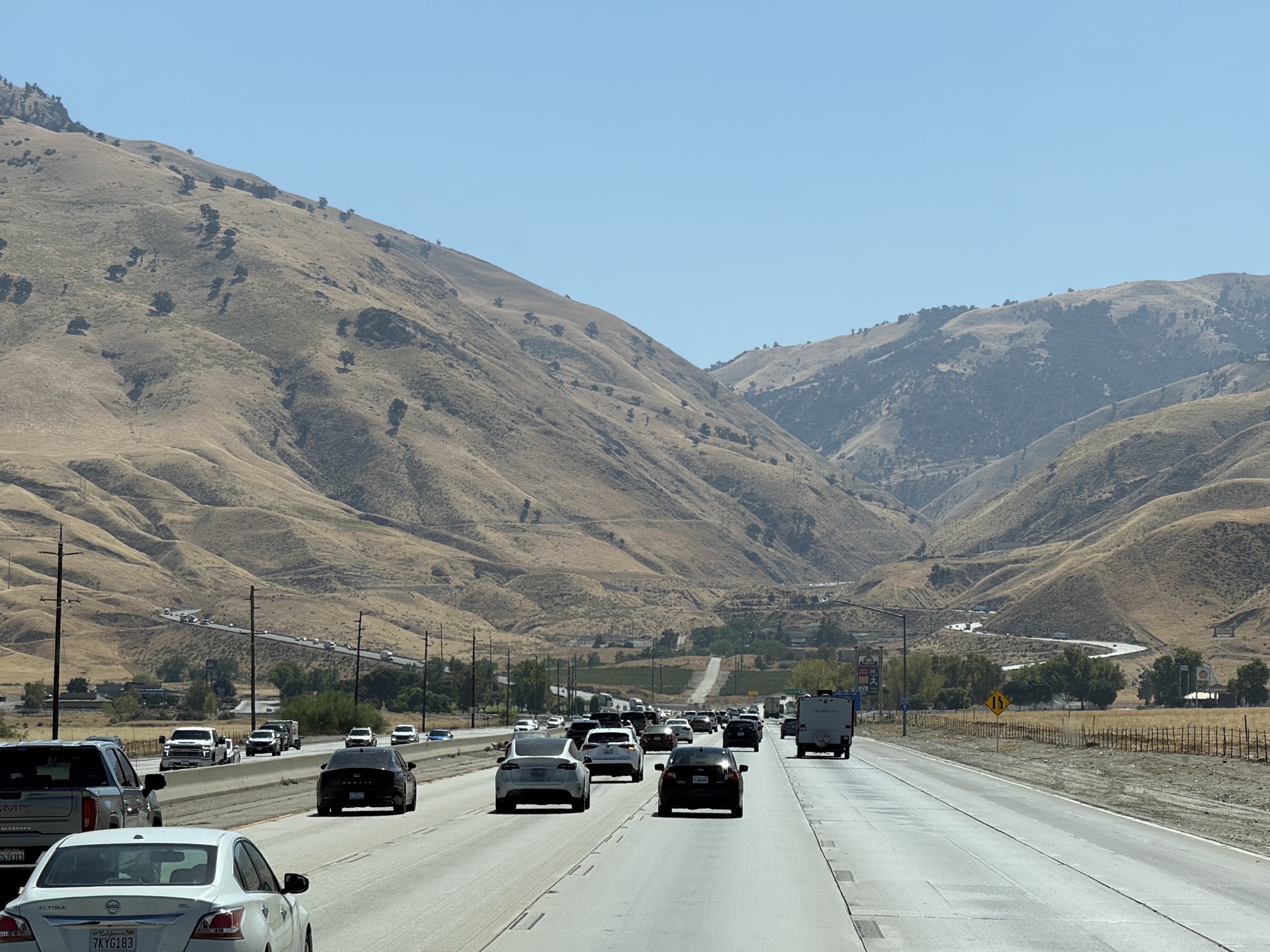 Freeway heading into the hills