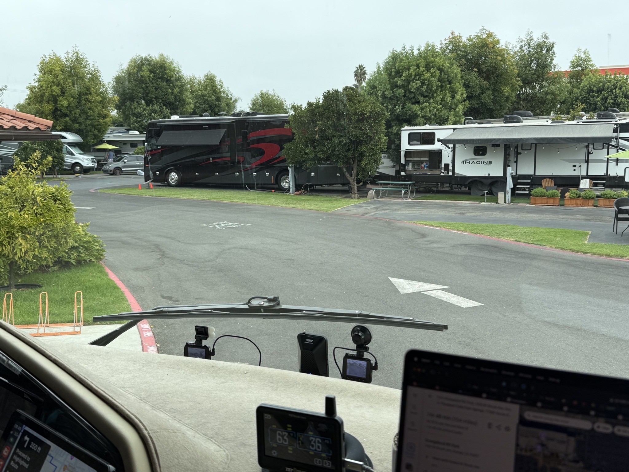 Leaving the RV park