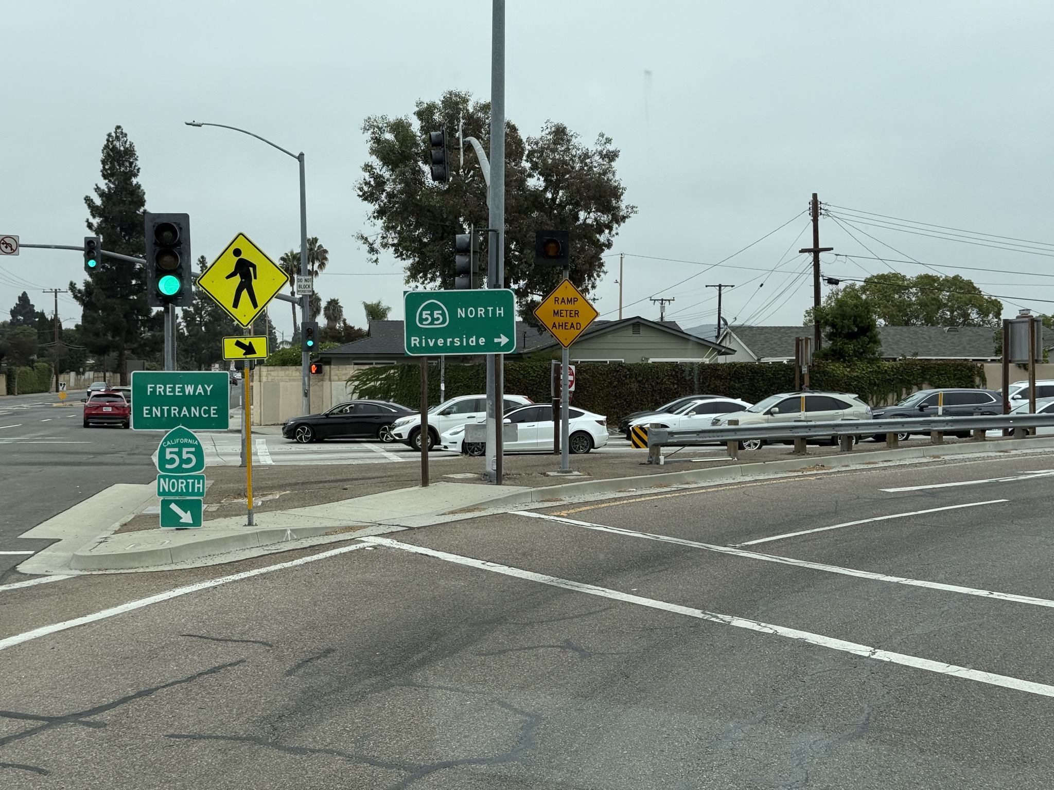 Getting on CA-55 North