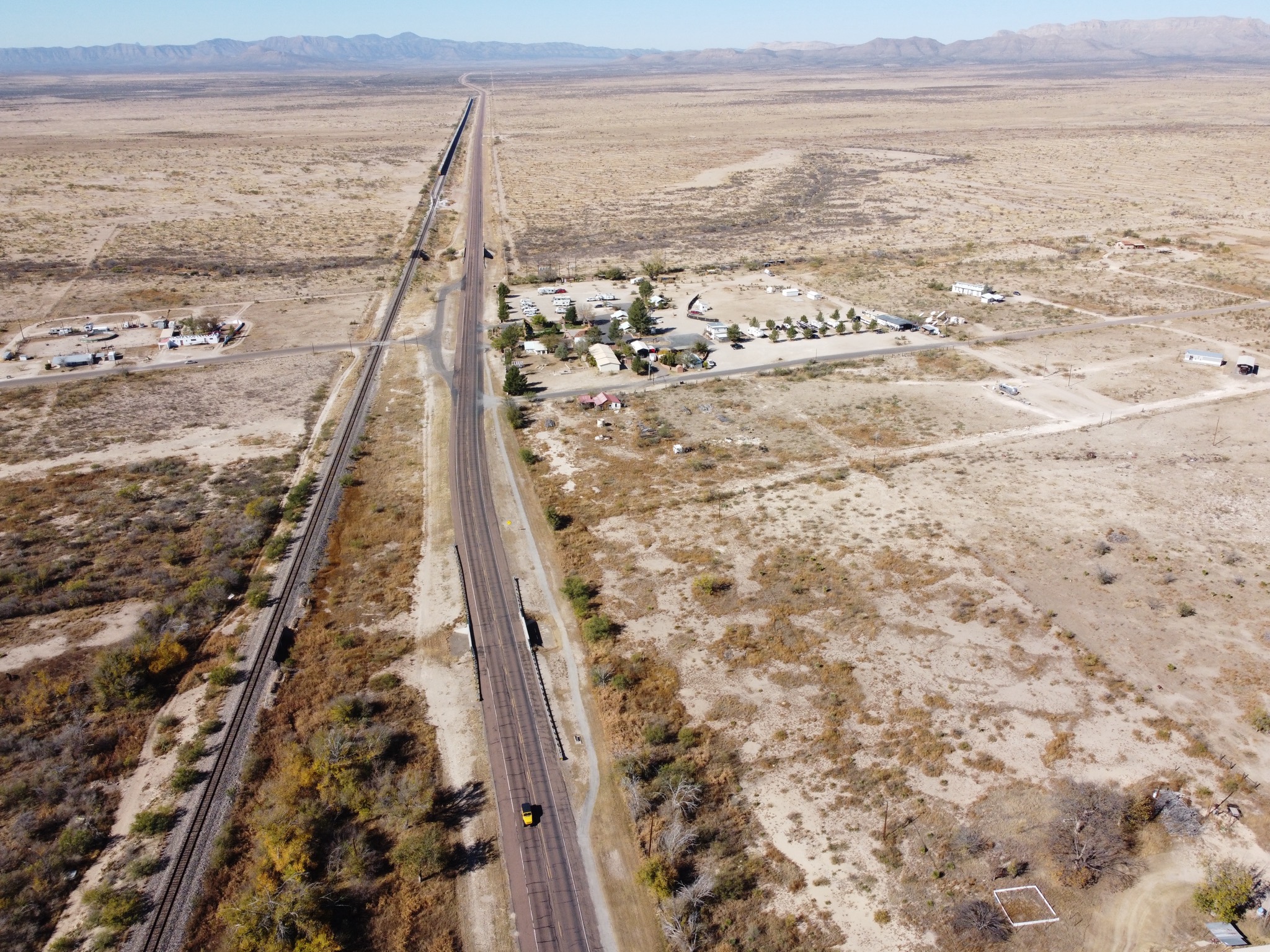 Highway and RV park