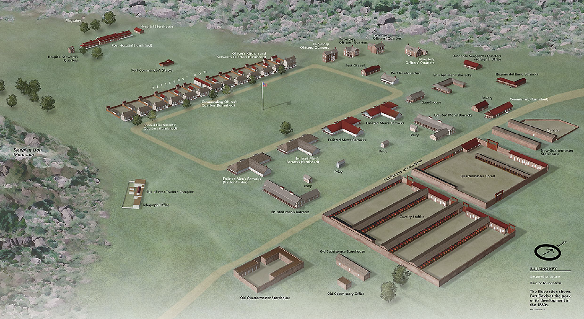 Fort Davis map