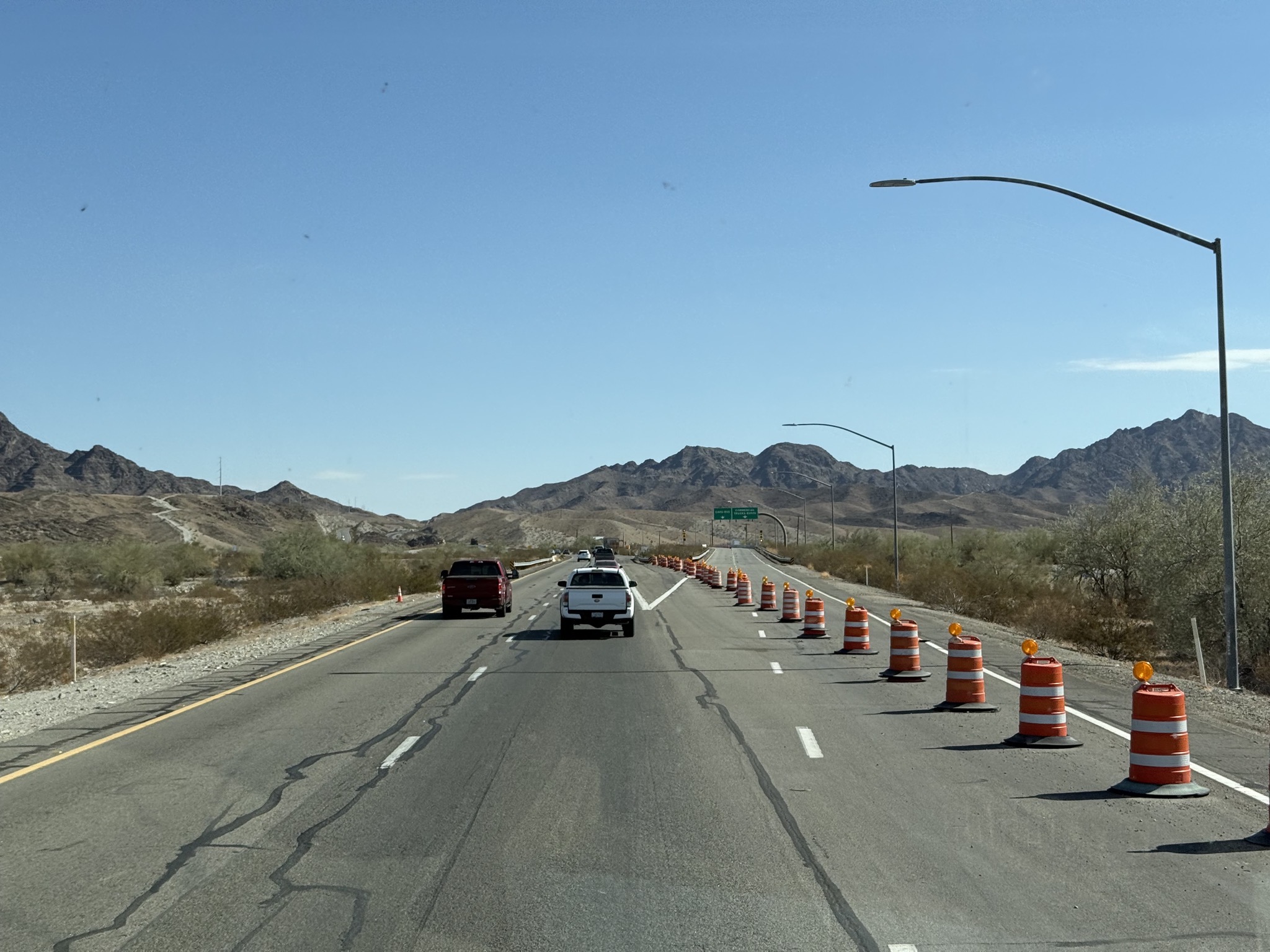 Closed US Border Patrol Checkpoint