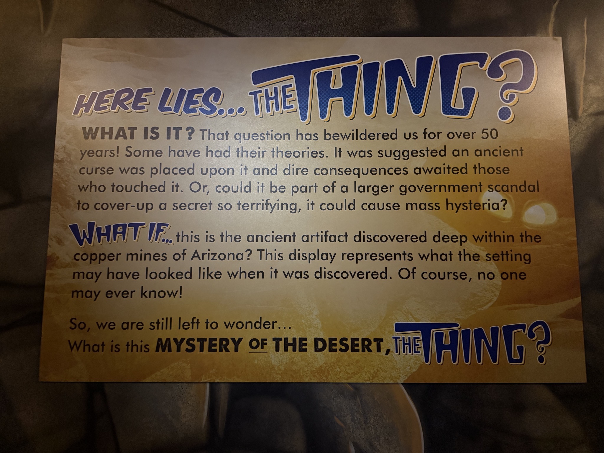What if?