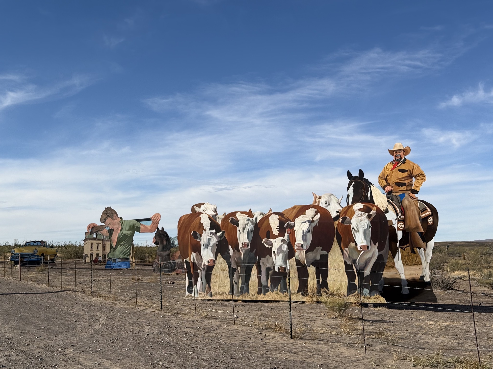 Giant Marfa mural